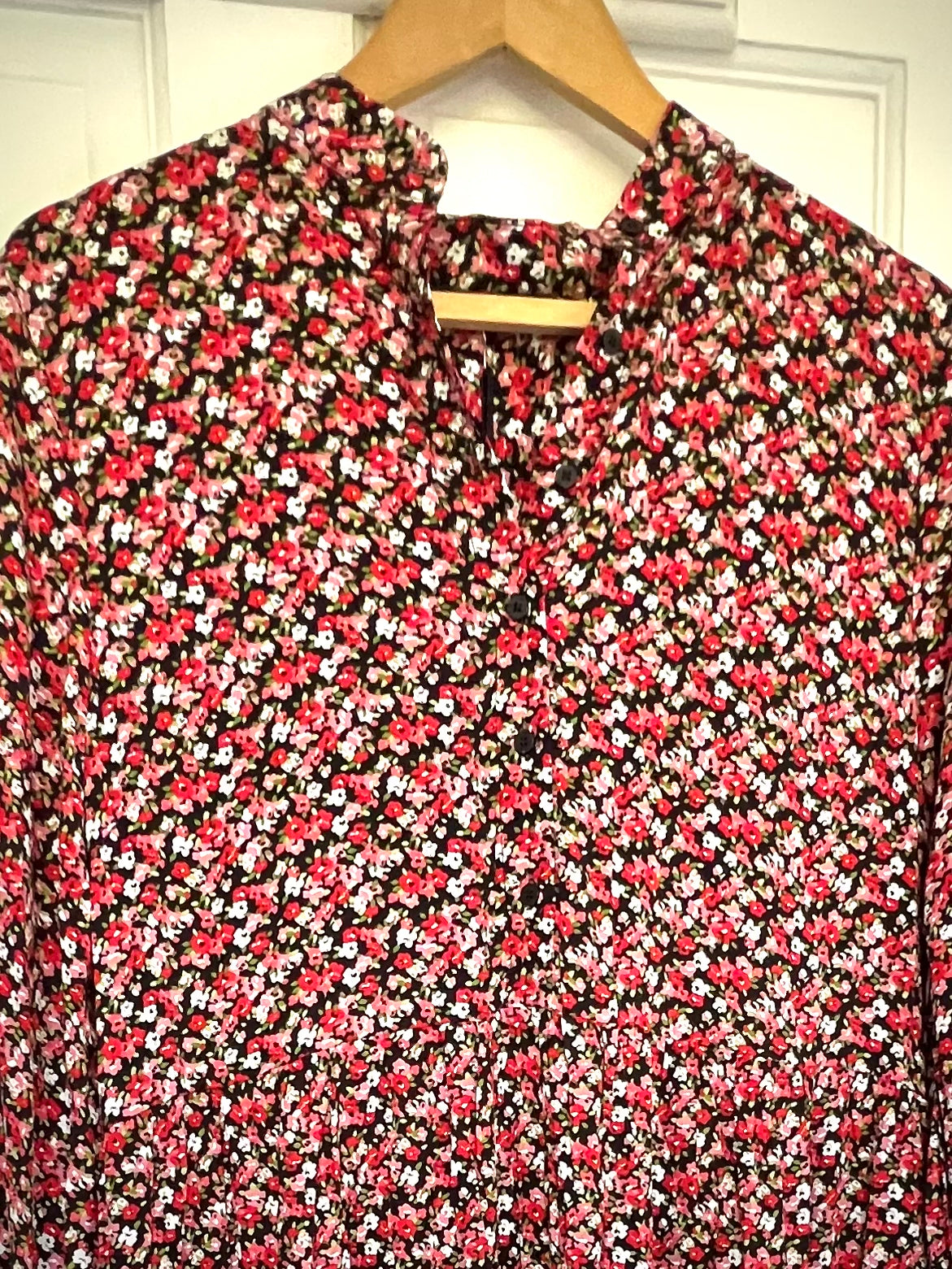 Joanie Ditsy Floral Autumnal Toned Dress