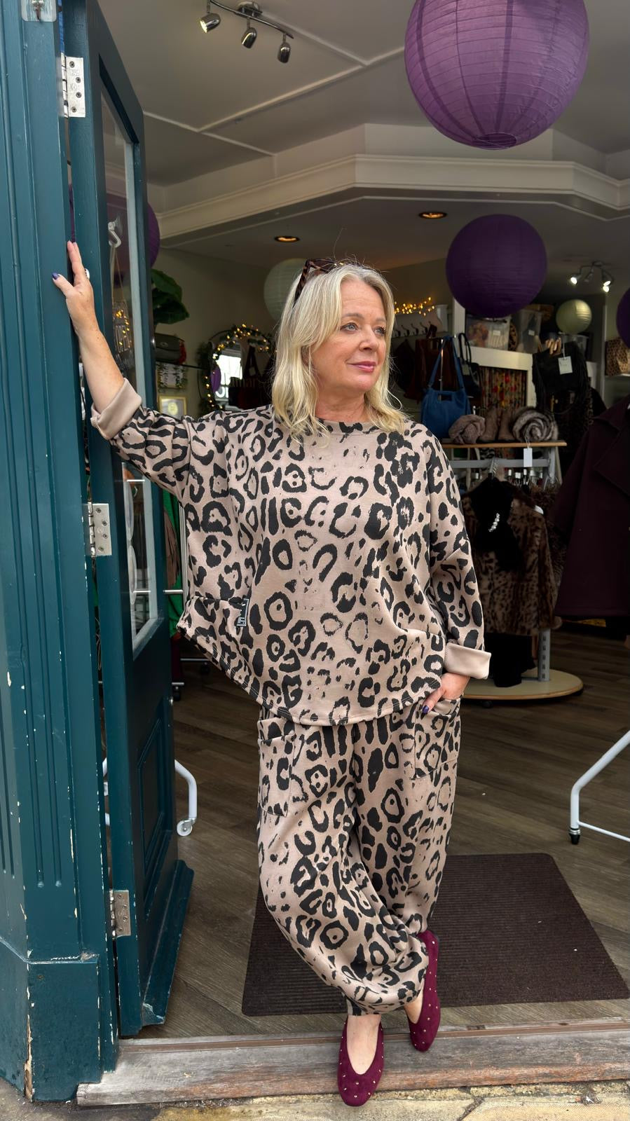 Maisie Leopard Print Barrel Leg Co-Ord