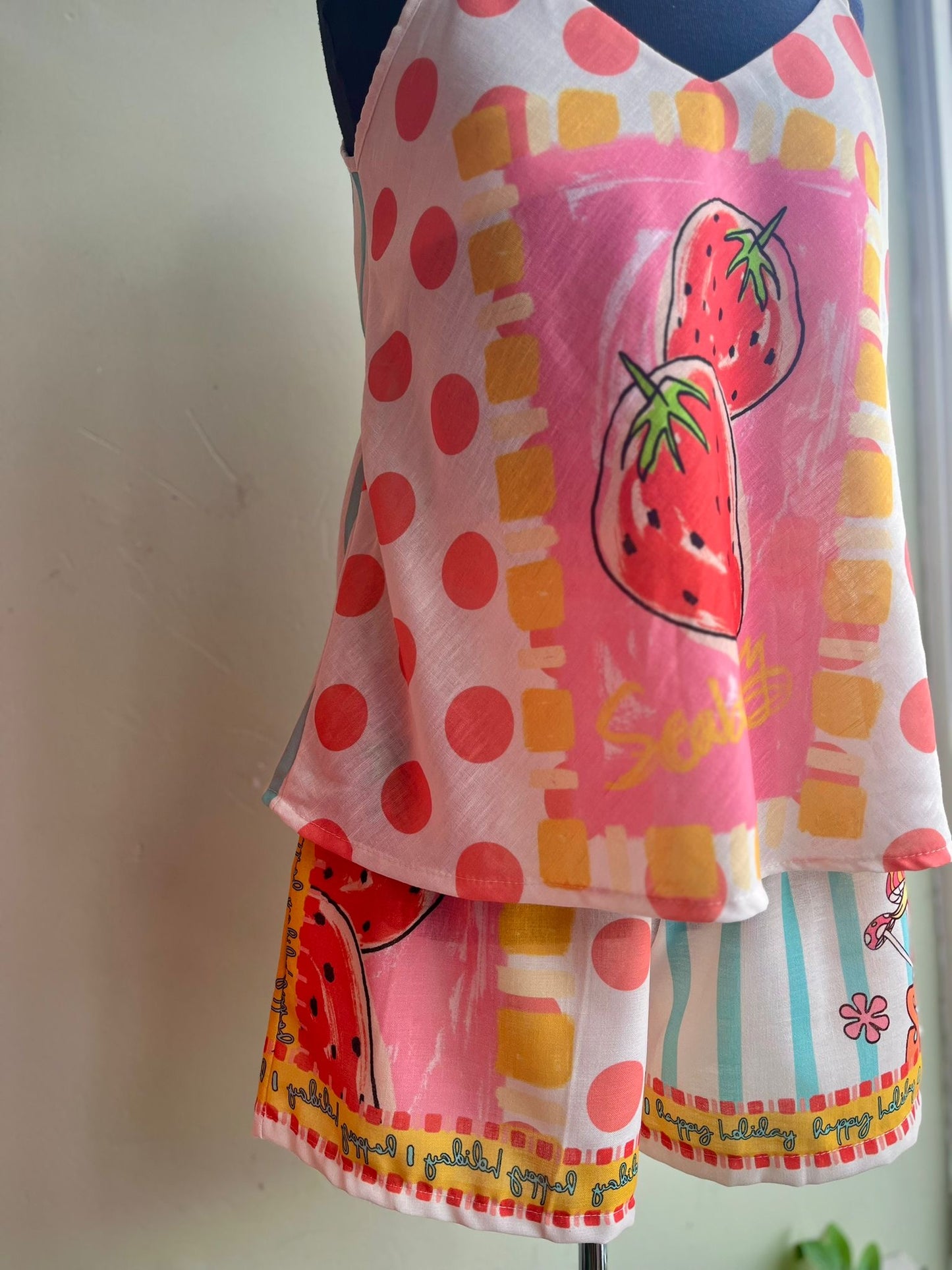 Be The Sunshine/Strawberry Shorts & Top Co-Ord