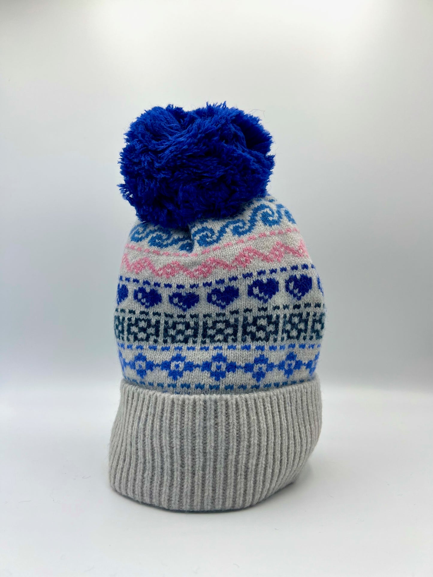 Nordic Alpine Style Pom Pom Hat - 2 Colours