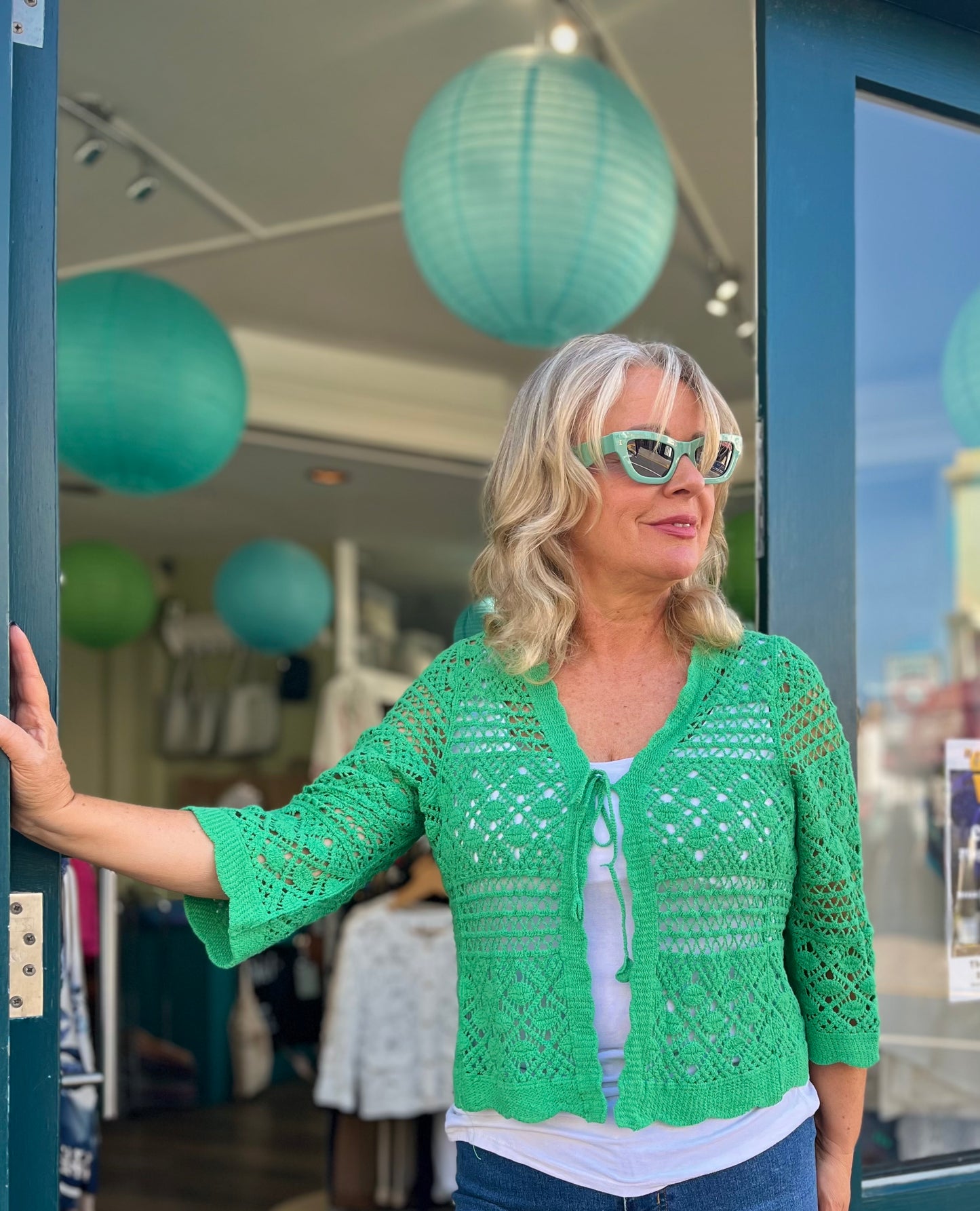 Lily Crochet Cotton Lace Cardigan