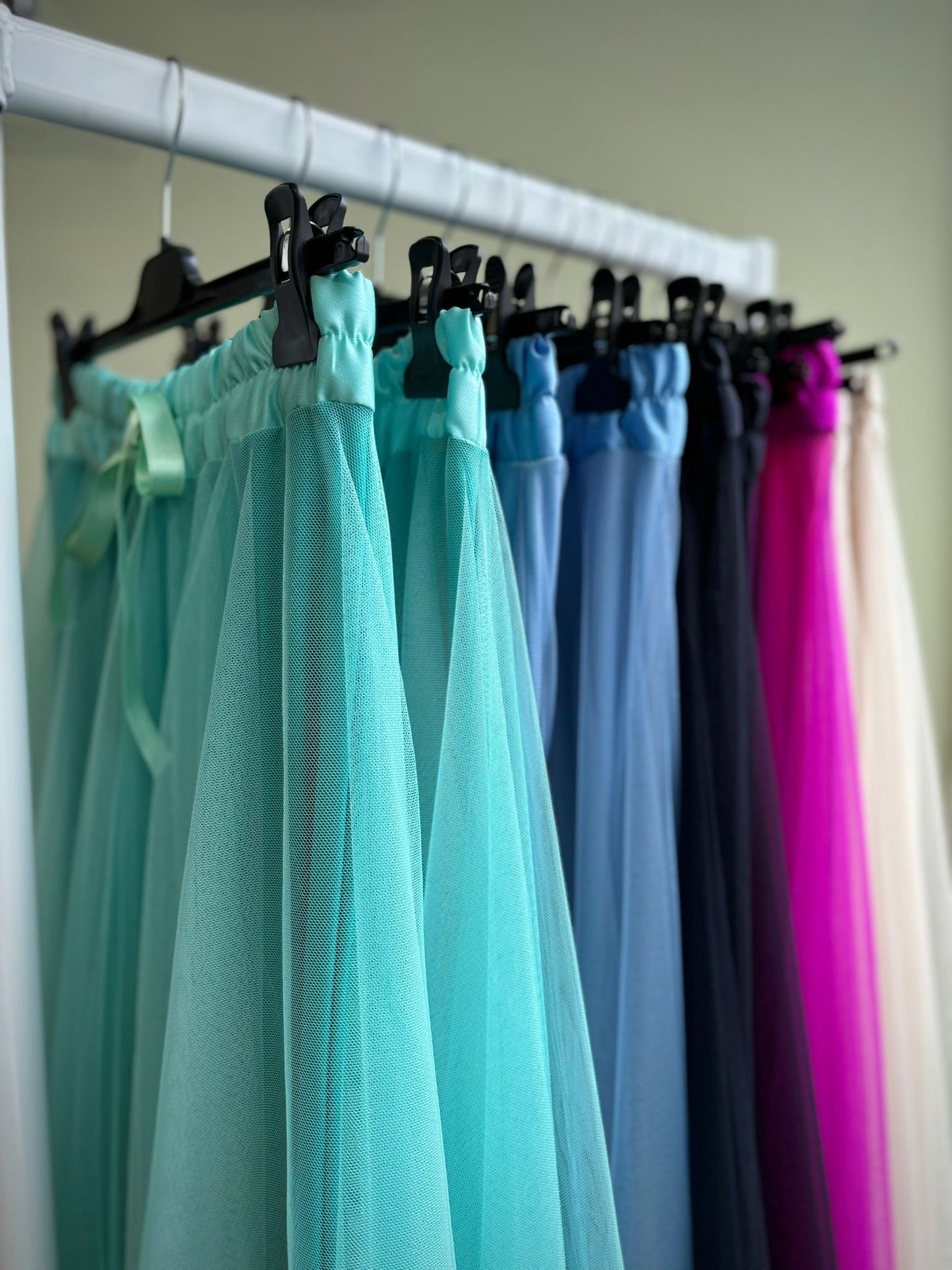 Long Net Tulle Petticoat Skirt