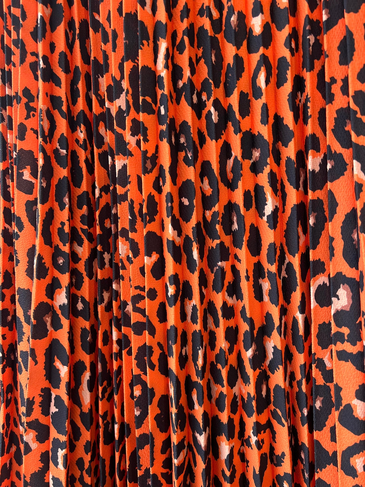 Jodie Pleated Leopard Print Maxi Skirt