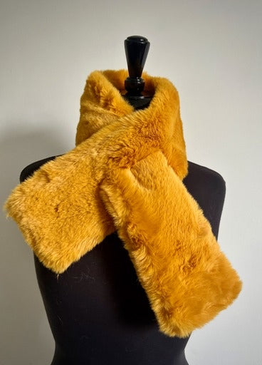 Lizzie Faux Fur Collar Scarf - 13 Colourso