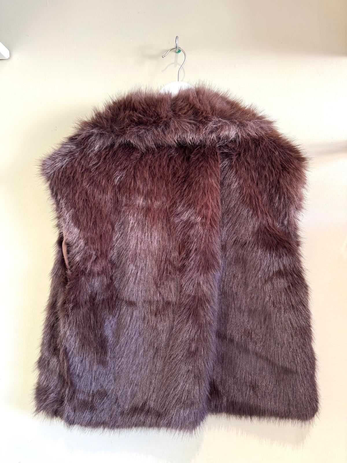 Kitty Luxe Faux Fur Short Gilet - Cream, Taupe Or Chocolate Brown