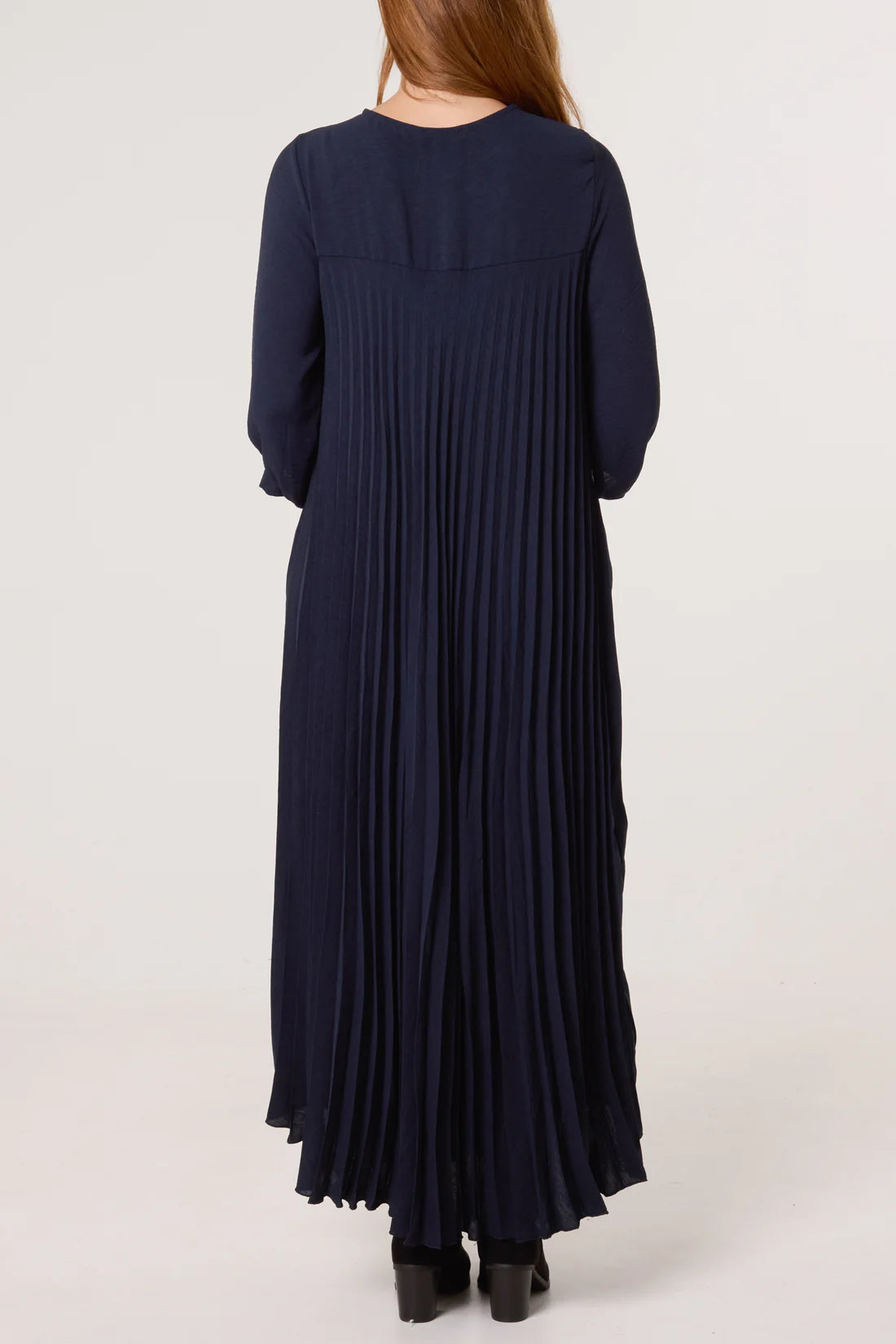 Monica Loose Pleated Midaxi Dress