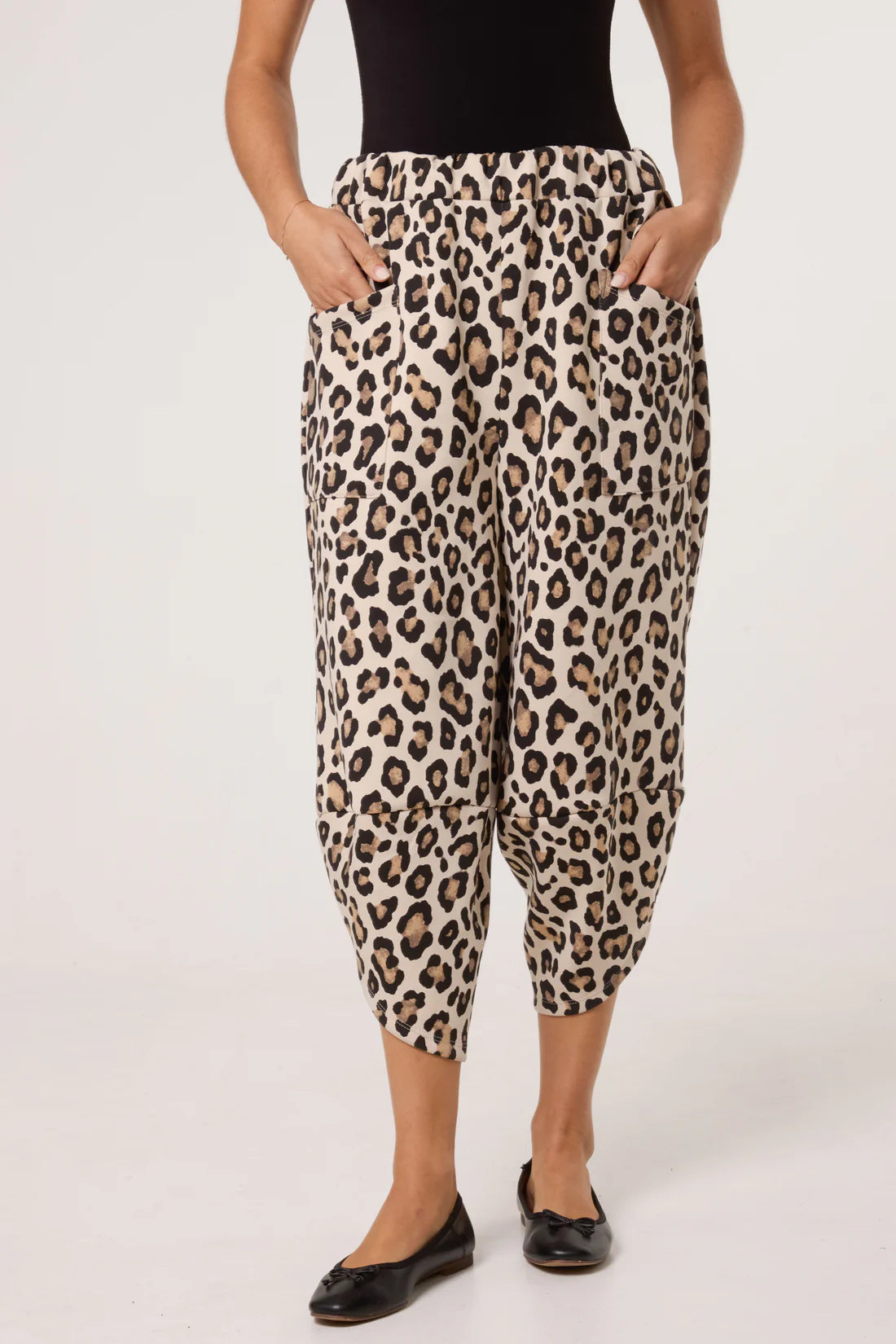 Priya Scuba Leopard Print Cocoon Pants