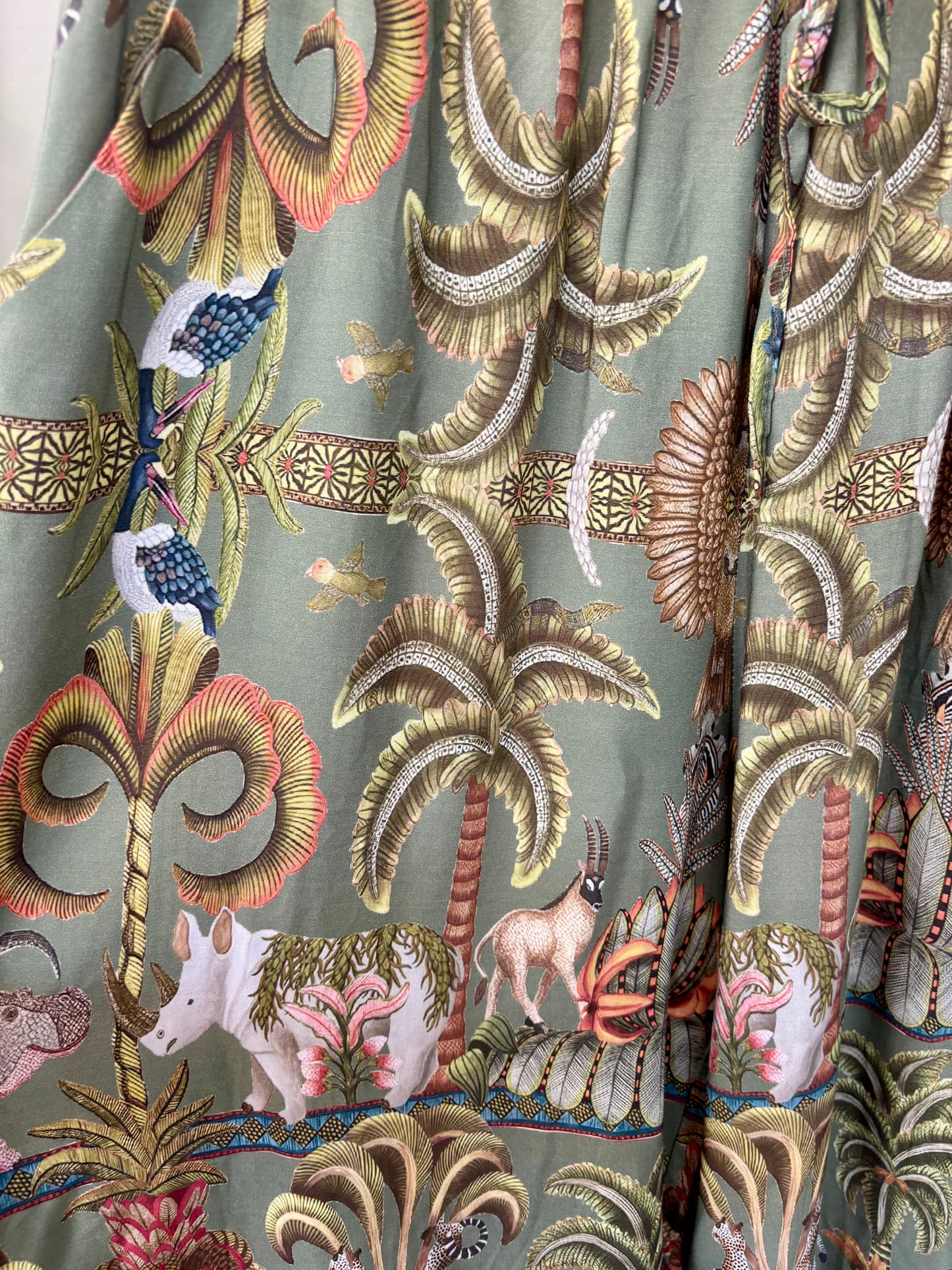 Annika Safari Print Wide Legged Trousers