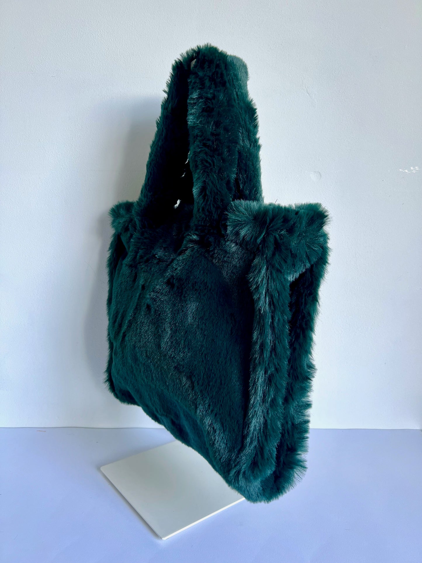Faux Fur Rectangular Tote Bag - 4 Colours