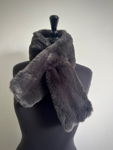 Lizzie Faux Fur Collar Scarf - 13 Colourso
