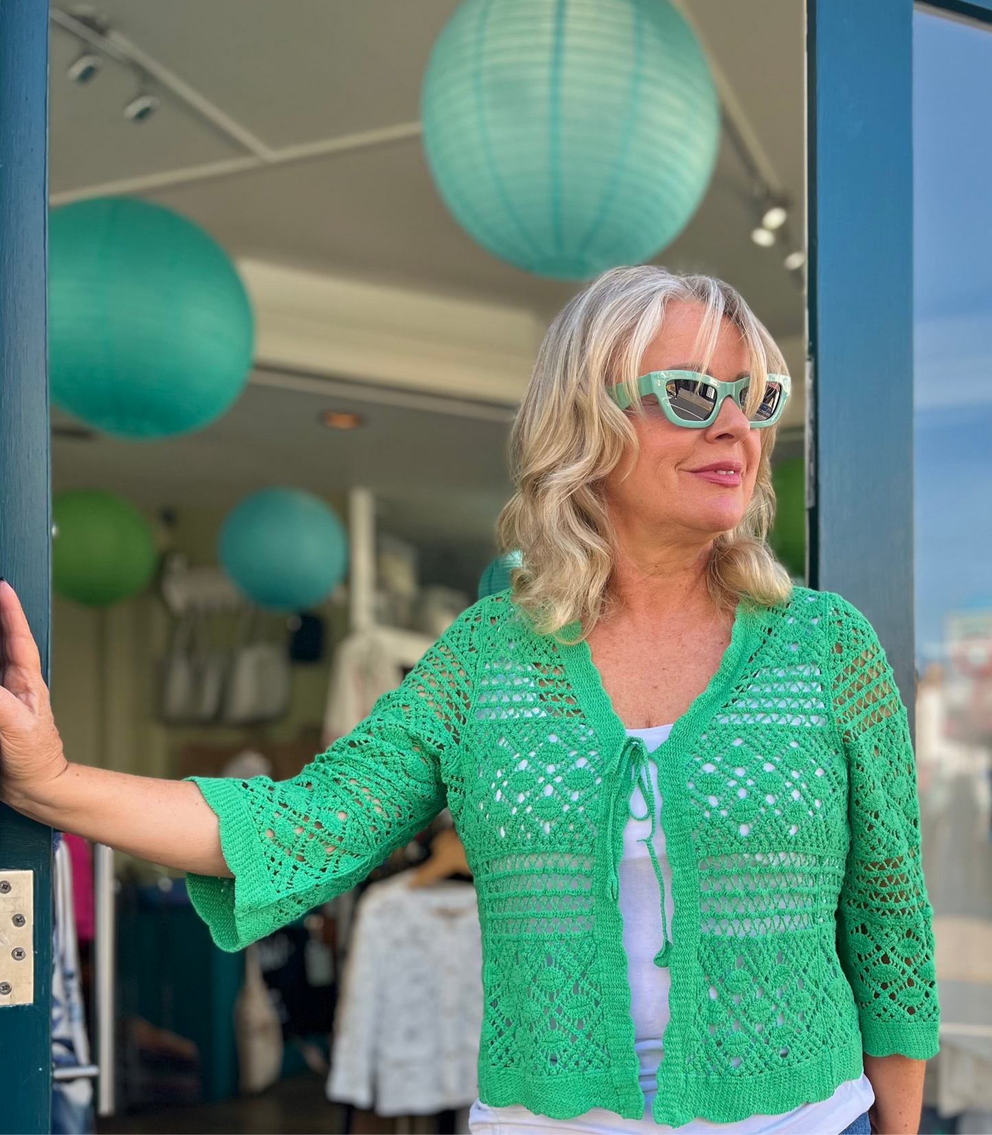 Lily Crochet Cotton Lace Cardigan
