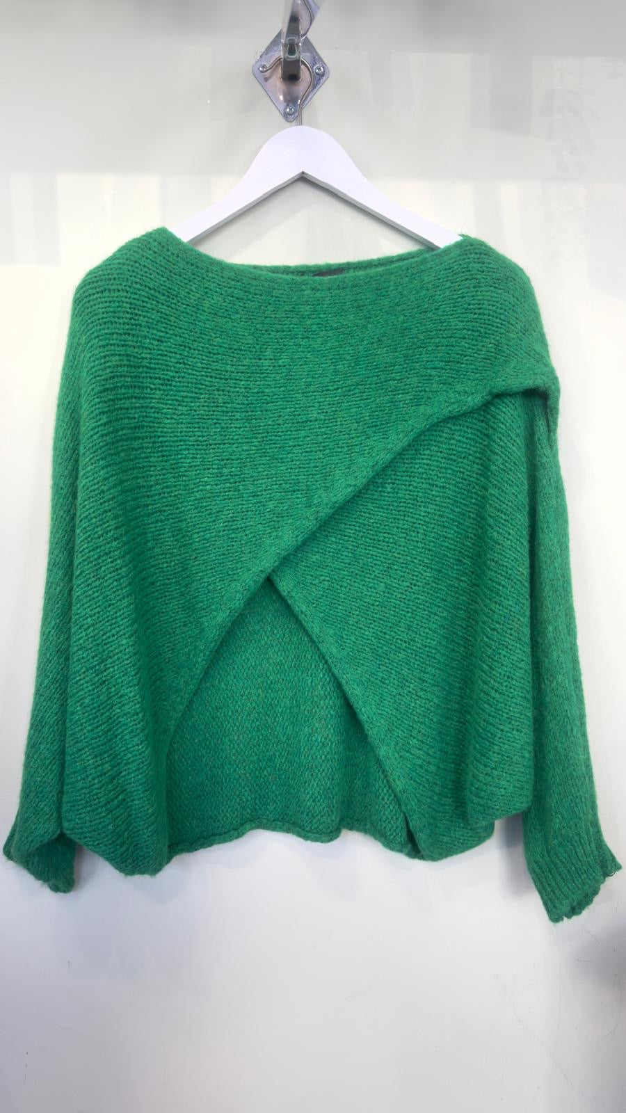 Rosie Wool Blend Crossover Layering Jumper