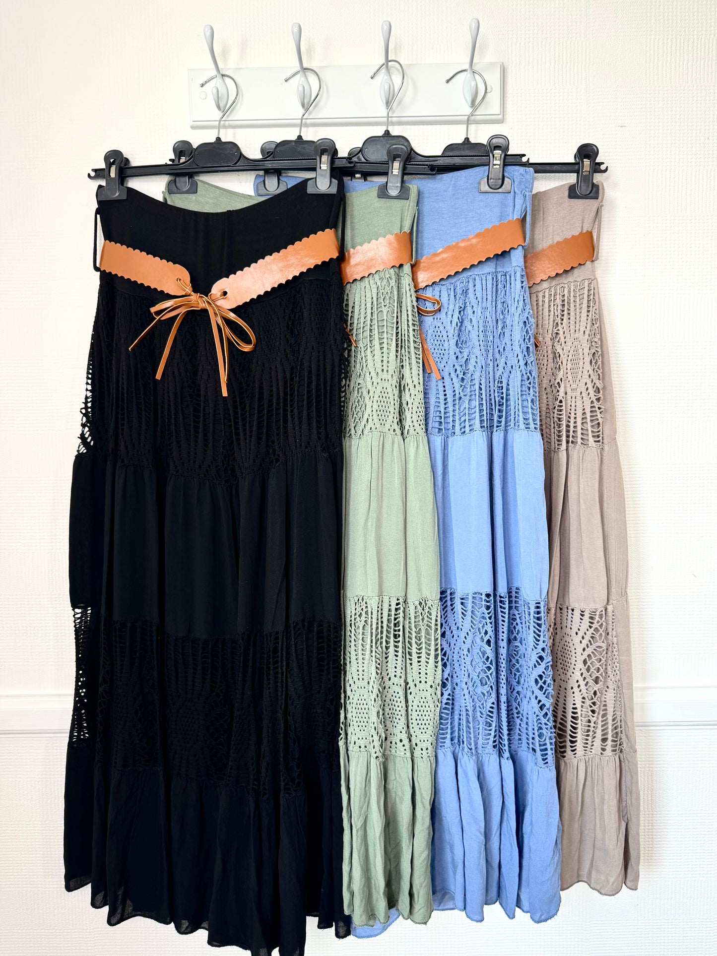 Goldie Lace Detail Maxi Skirt -