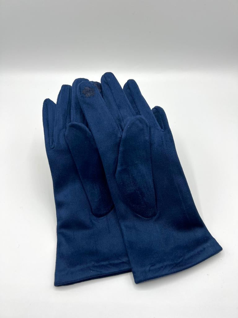 Faux Suede Plain Gloves - Assorted Colours in