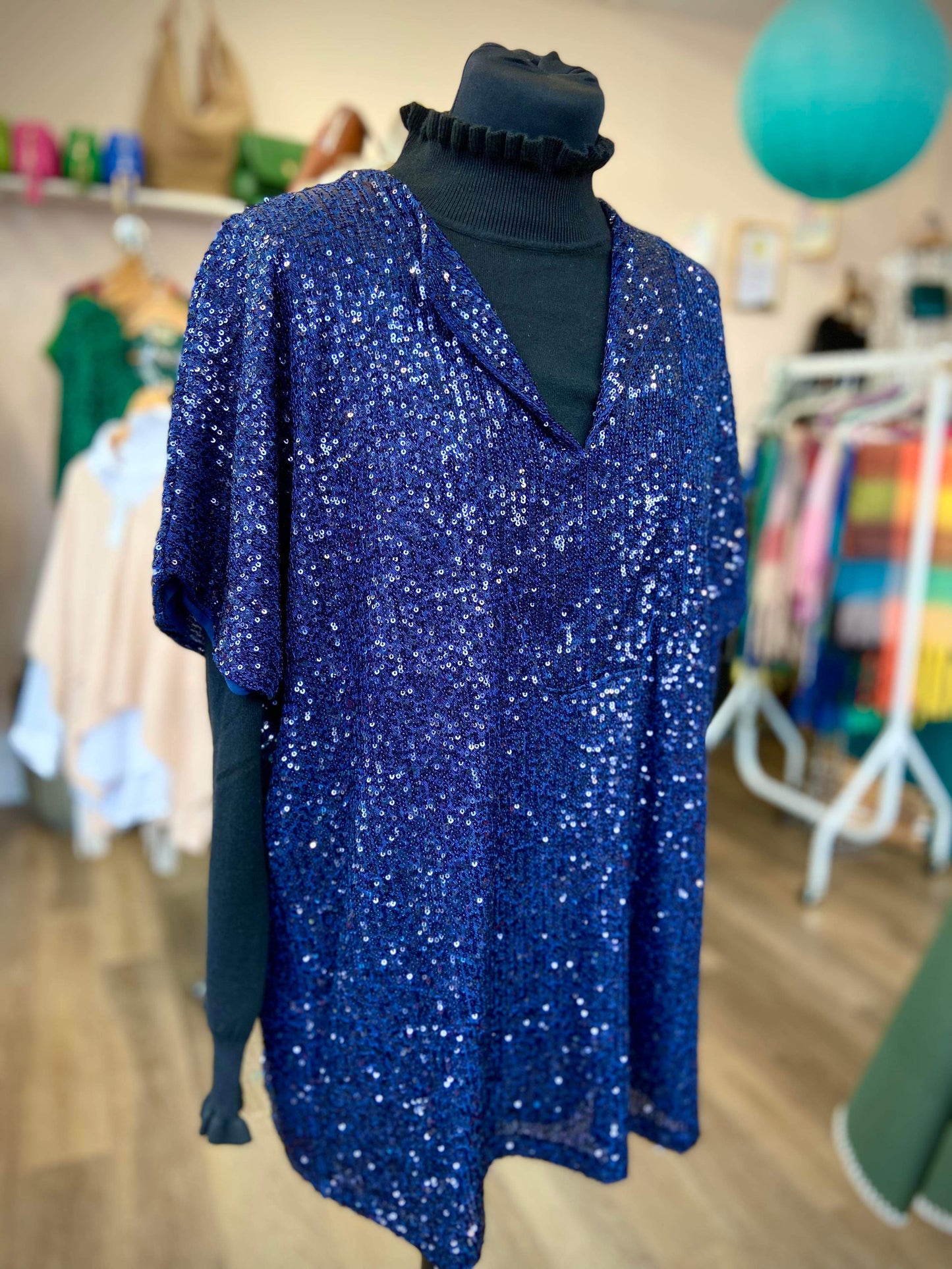 Liza Sequin Tunic Top - 4 Colours