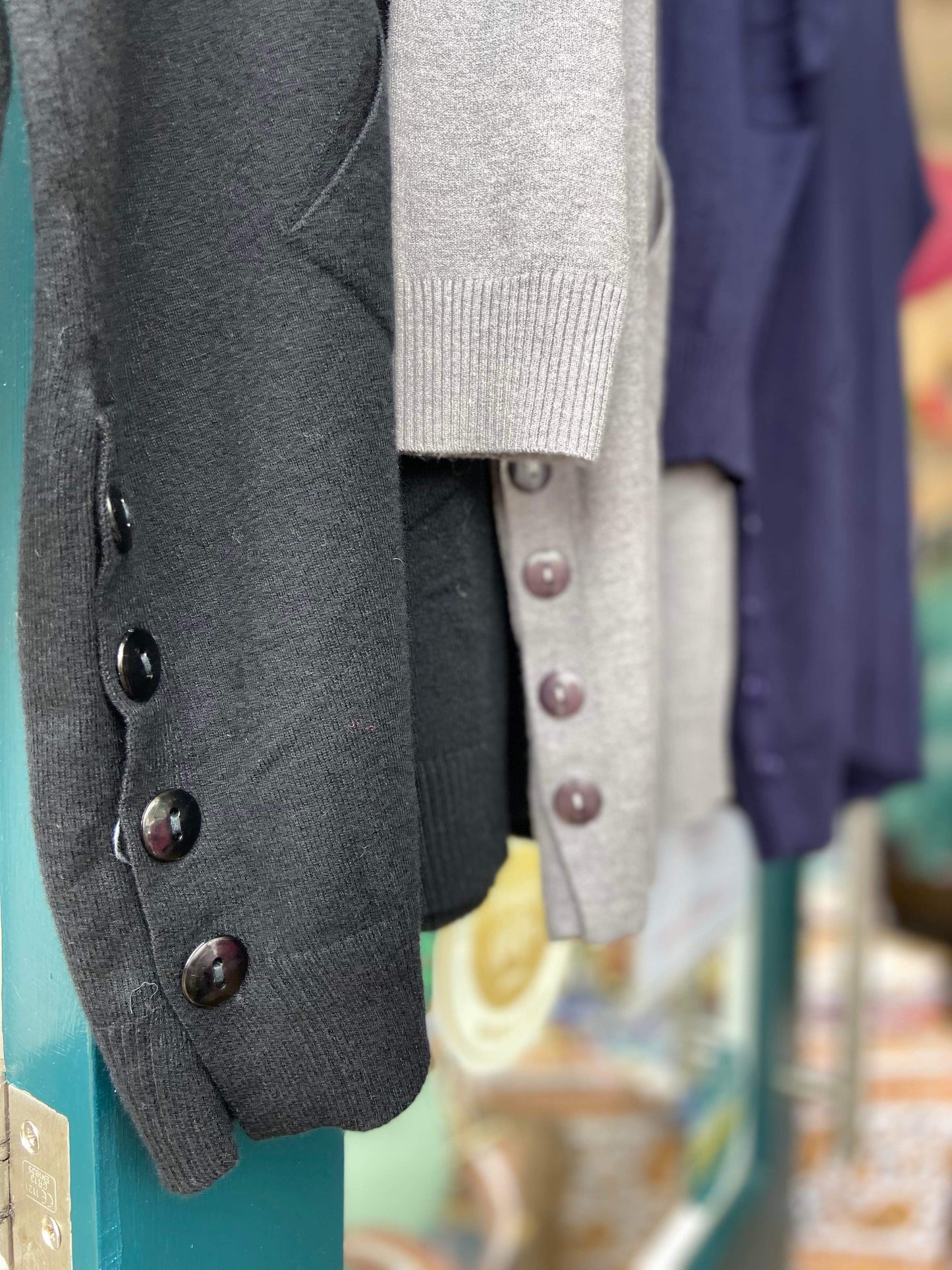 Core Collection One Size Button Trim Pocket Jumper