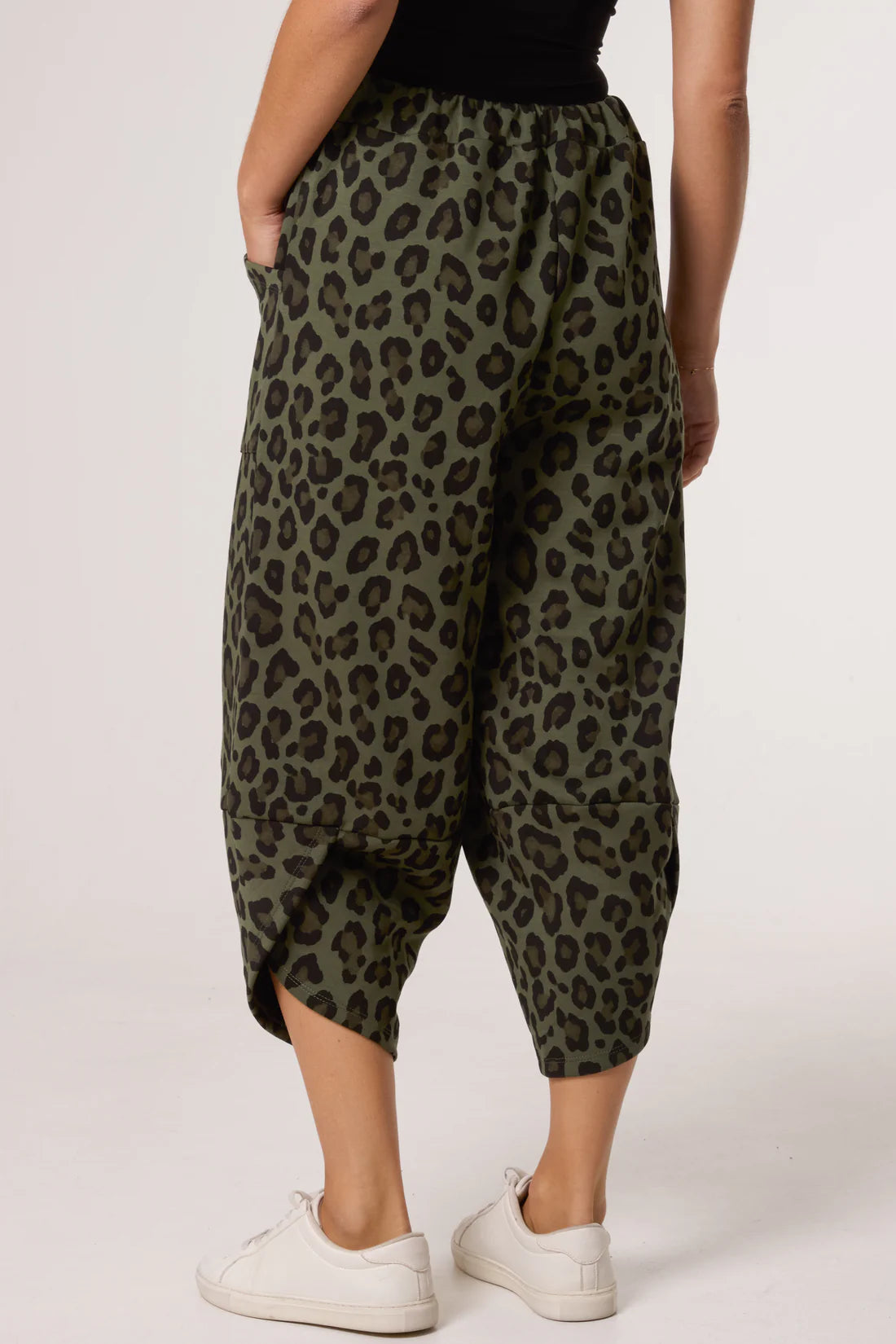 Priya Scuba Leopard Print Cocoon Pants