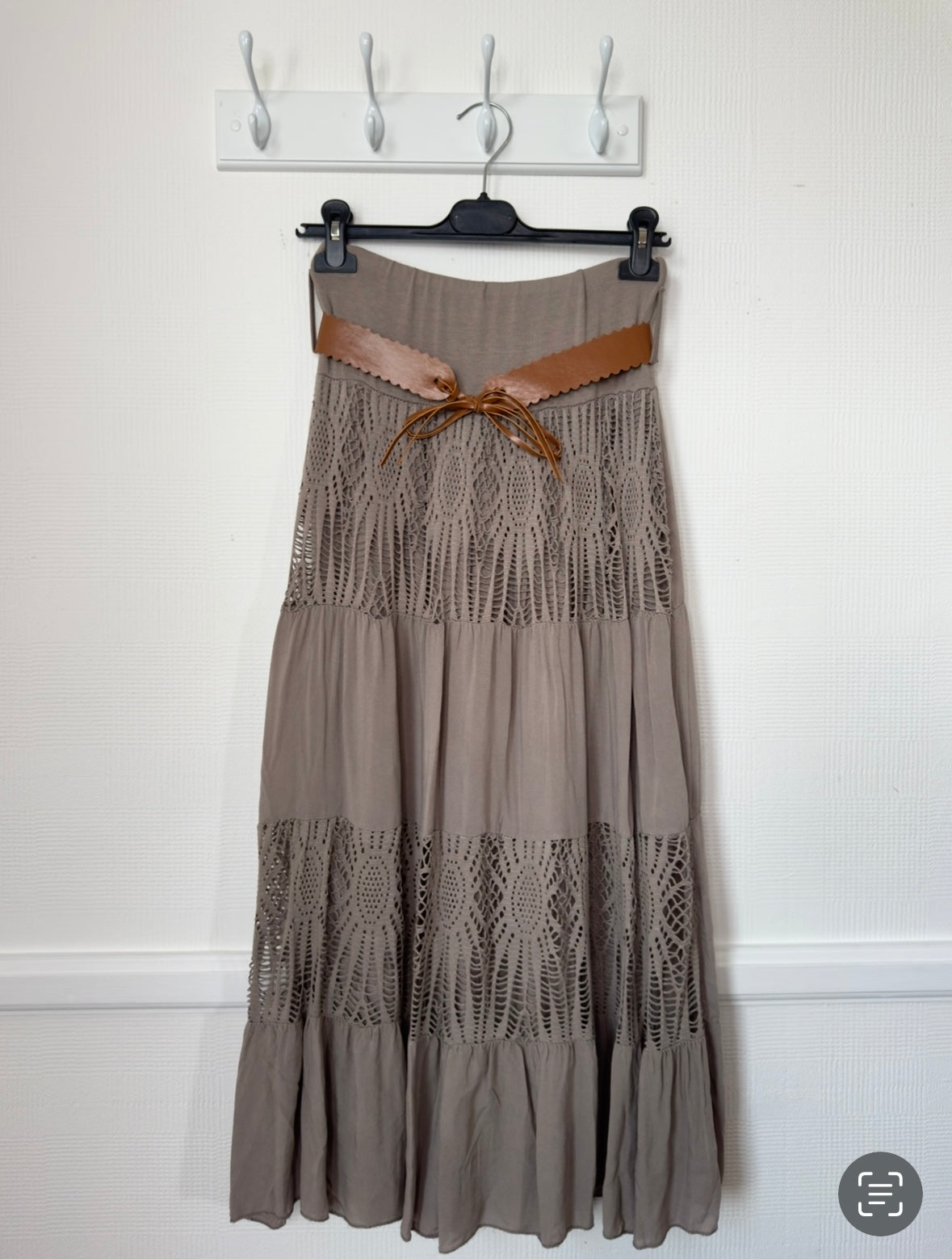 Goldie Lace Detail Maxi Skirt -