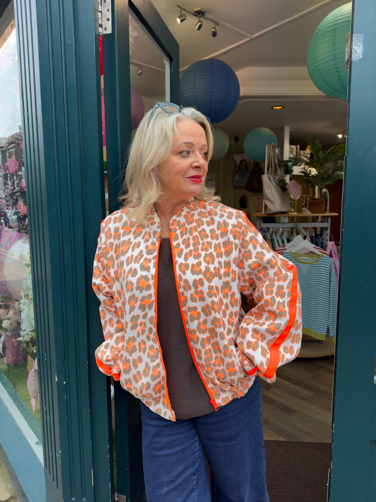 Chantelle Leopard Print Bomber Jacket - 2 Colours