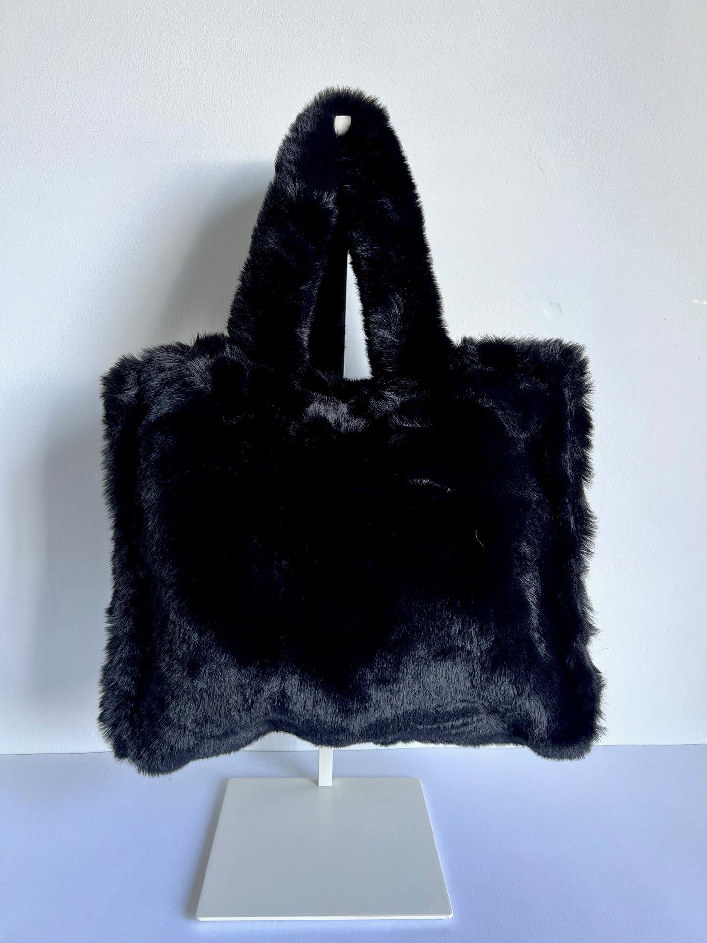 Faux Fur Rectangular Tote Bag - 4 Colours