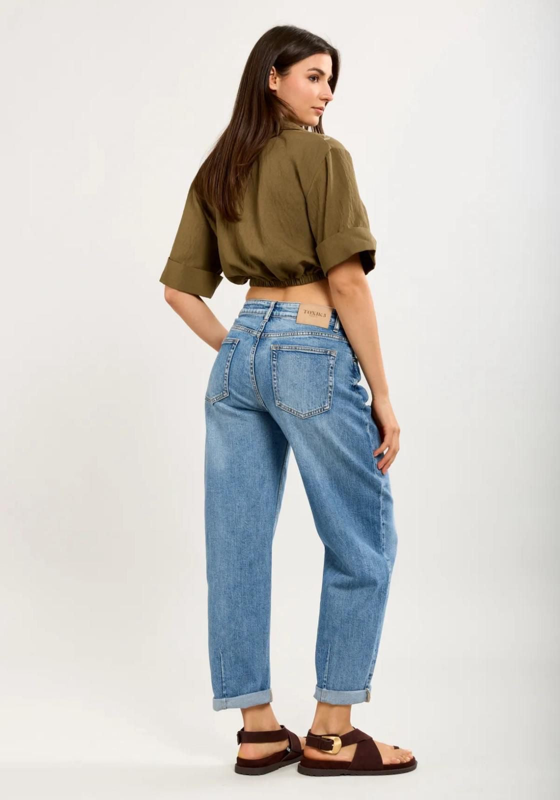 Toxik Subtle Barrel Leg Jeans - Light Denim Wash