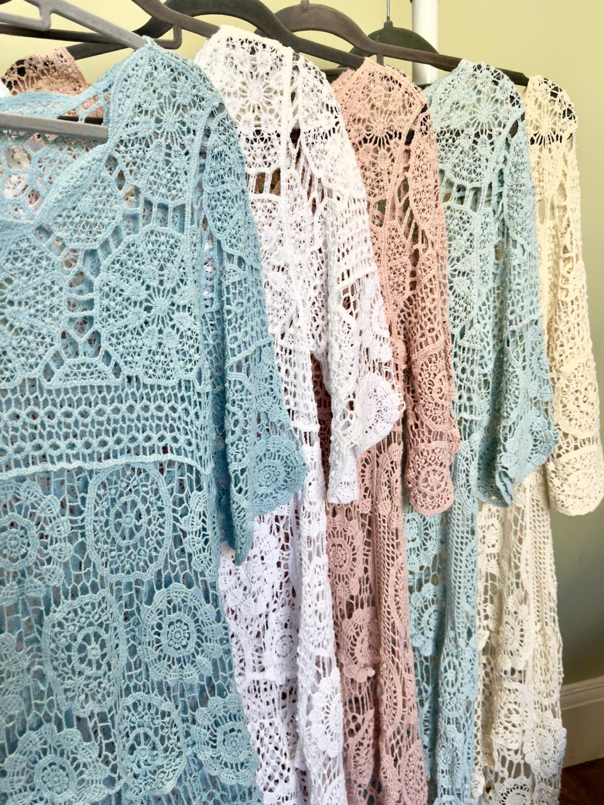 Delilah Boho Cotton Crochet Tunic - 5 Colours