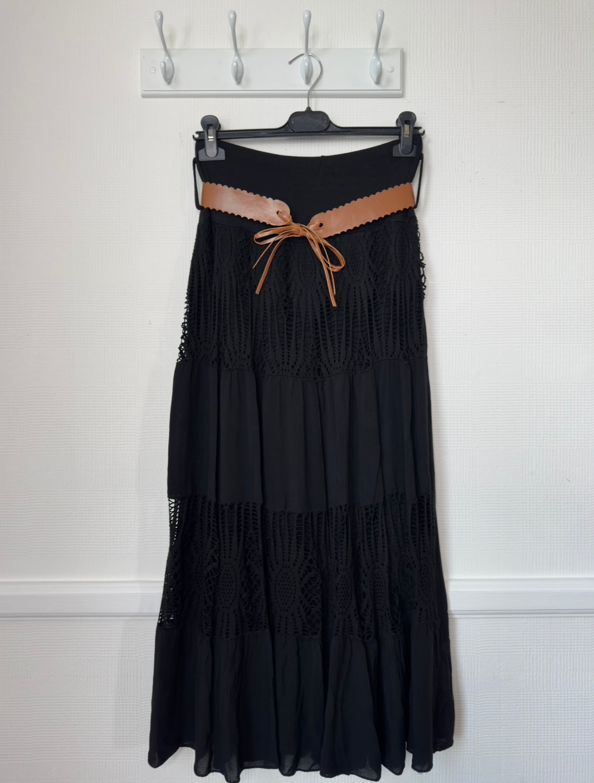 Goldie Lace Detail Maxi Skirt -