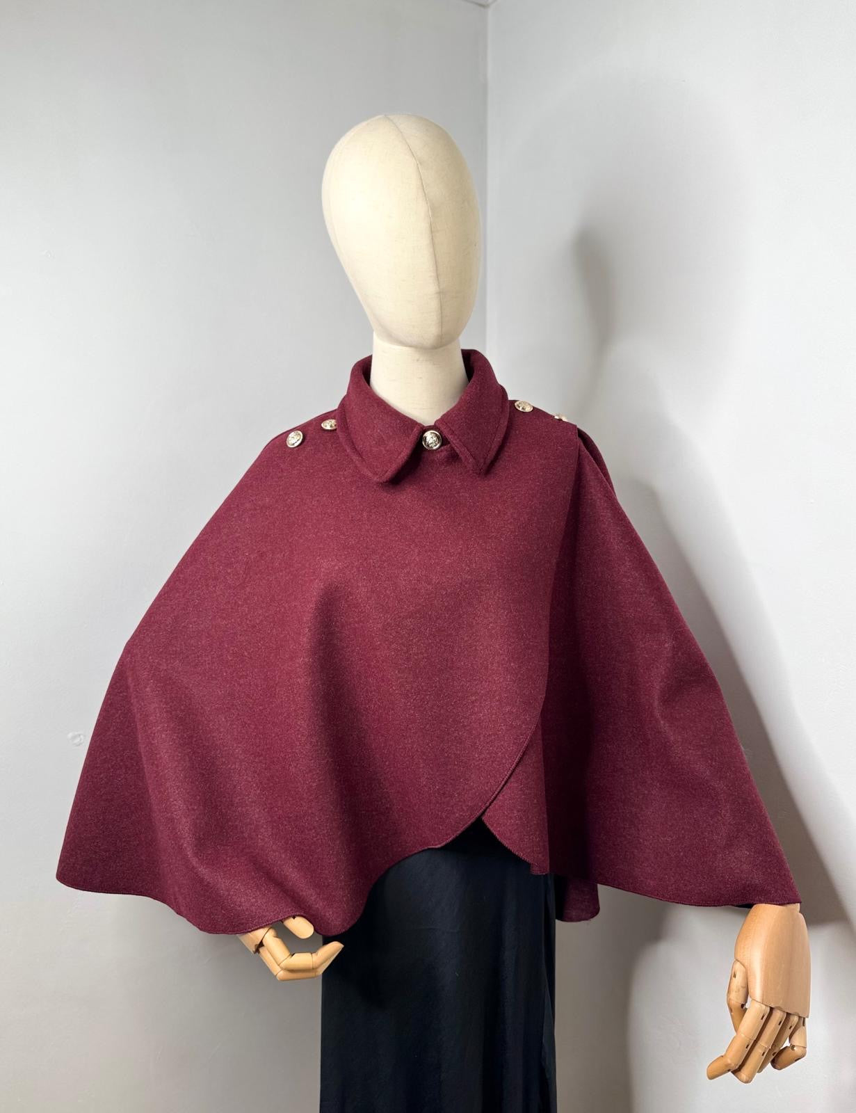 Claudia Military Style Short Cape