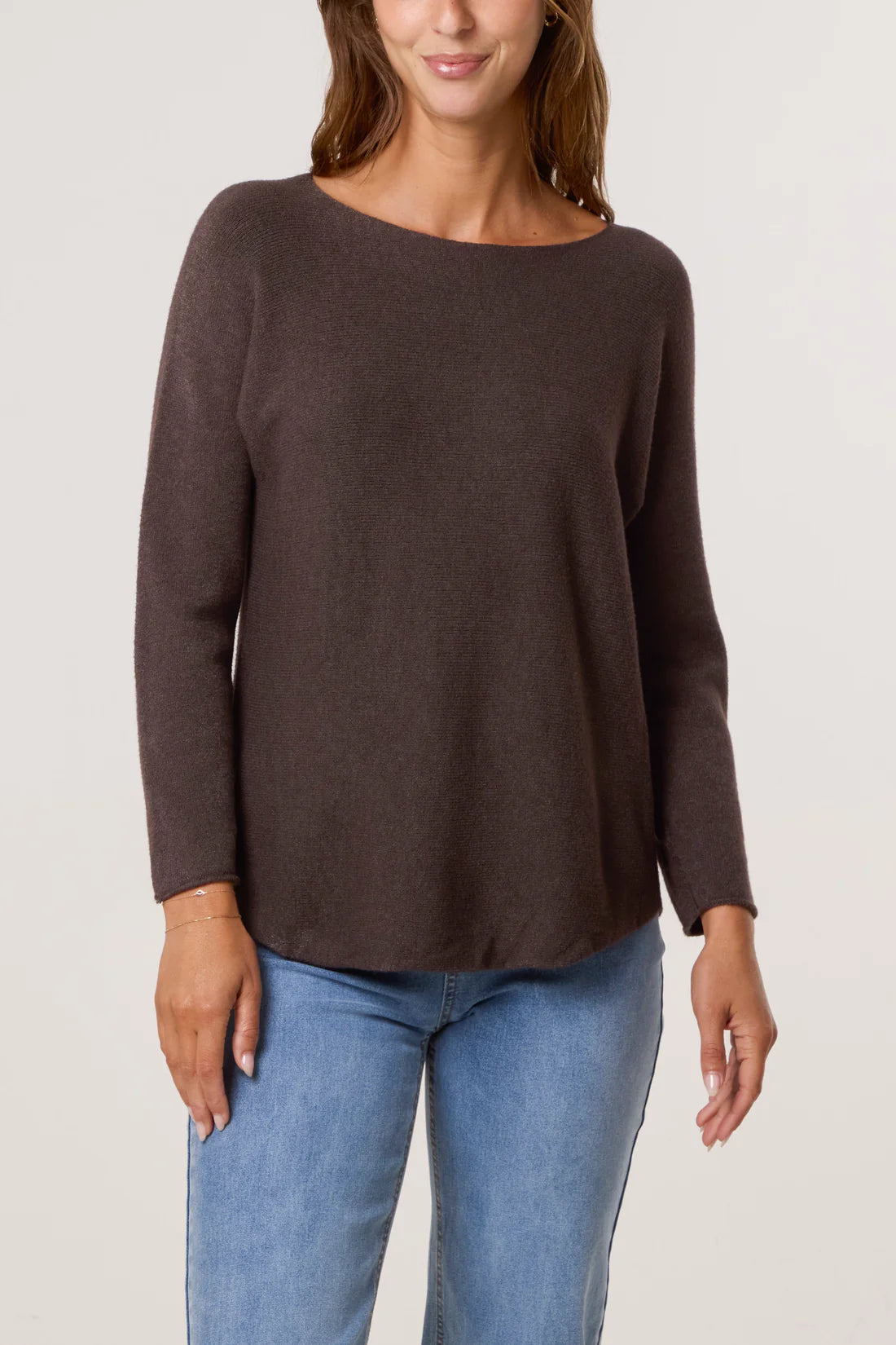 Tamarisk Core Collection Round Neck Long Sleeve Lightweight Knit Jumper