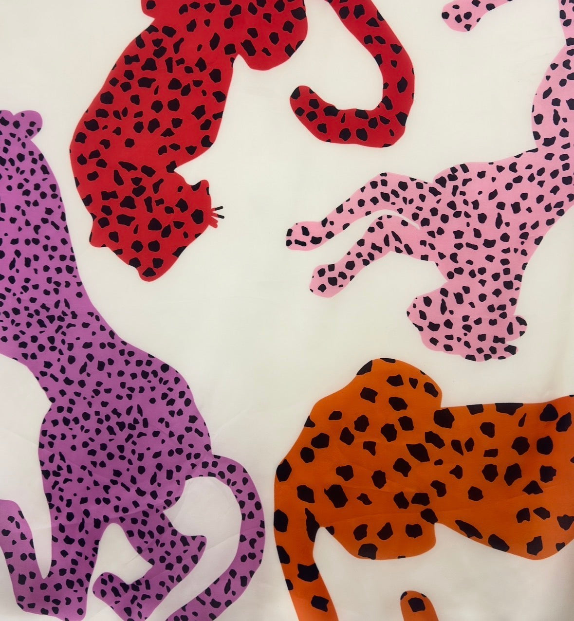 Leopard Silky Square Scarf - 3 Colours