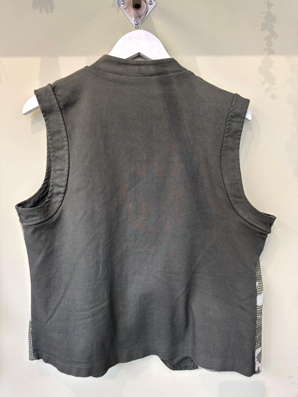 Jayne Camo Print Cavalry Waistcoat