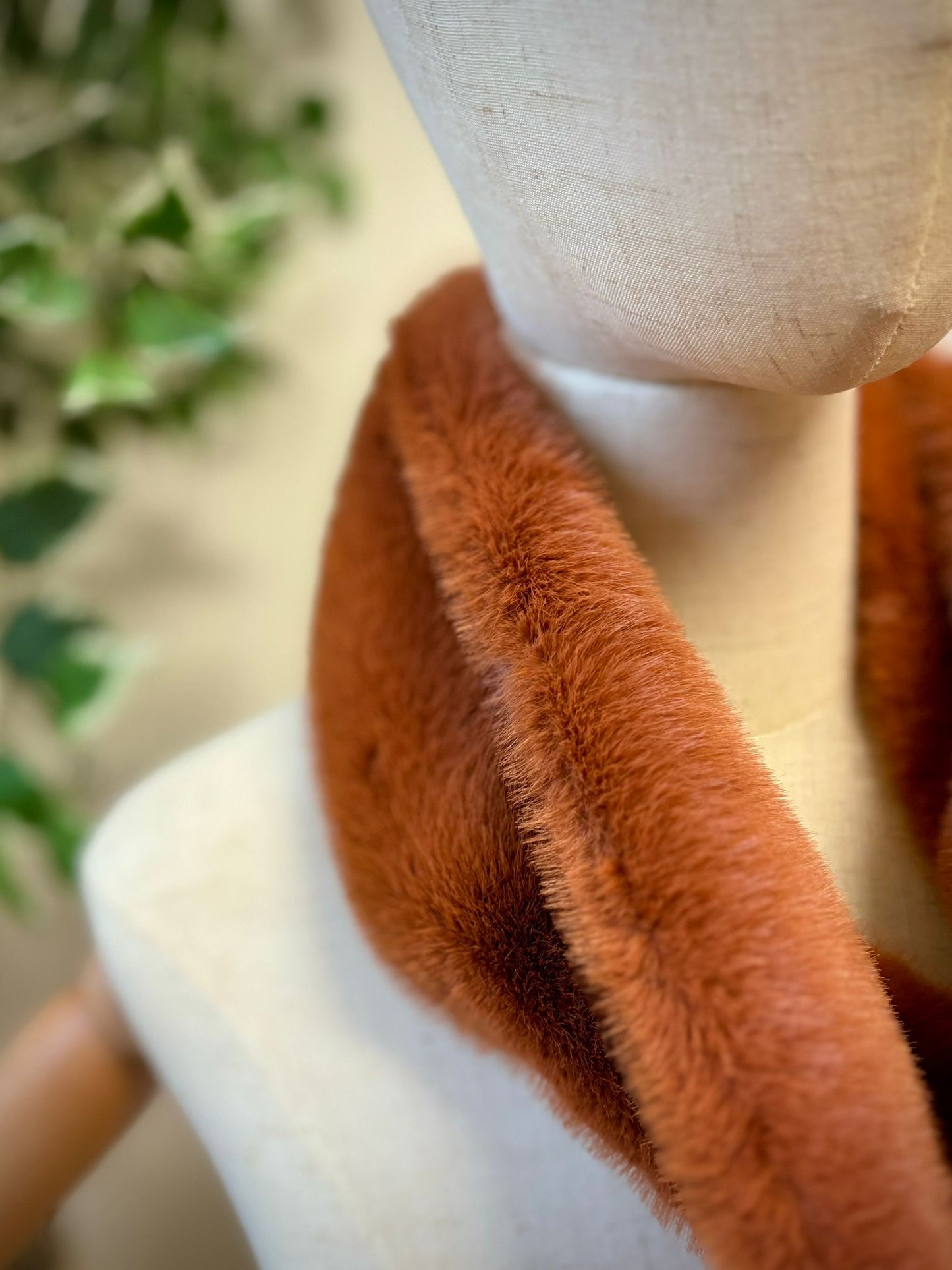 Faux Fur Snood brown