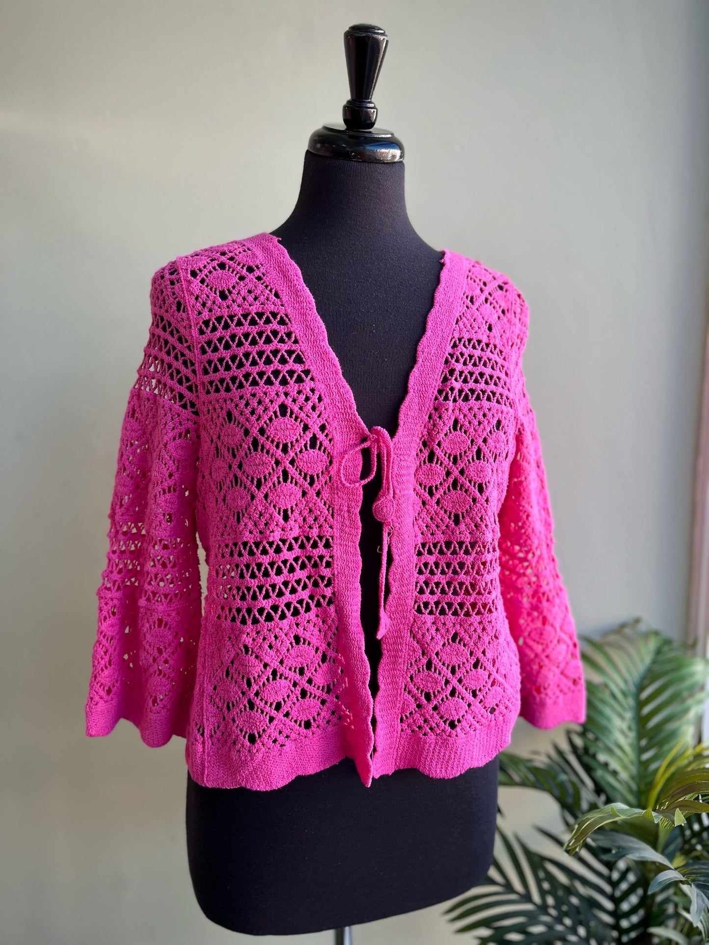 Lily Crochet Cotton Lace Cardigan
