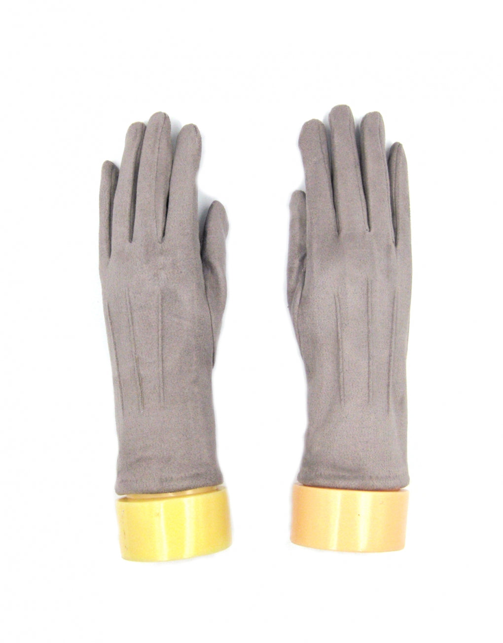 Faux Suede Plain Gloves - Assorted Colours in