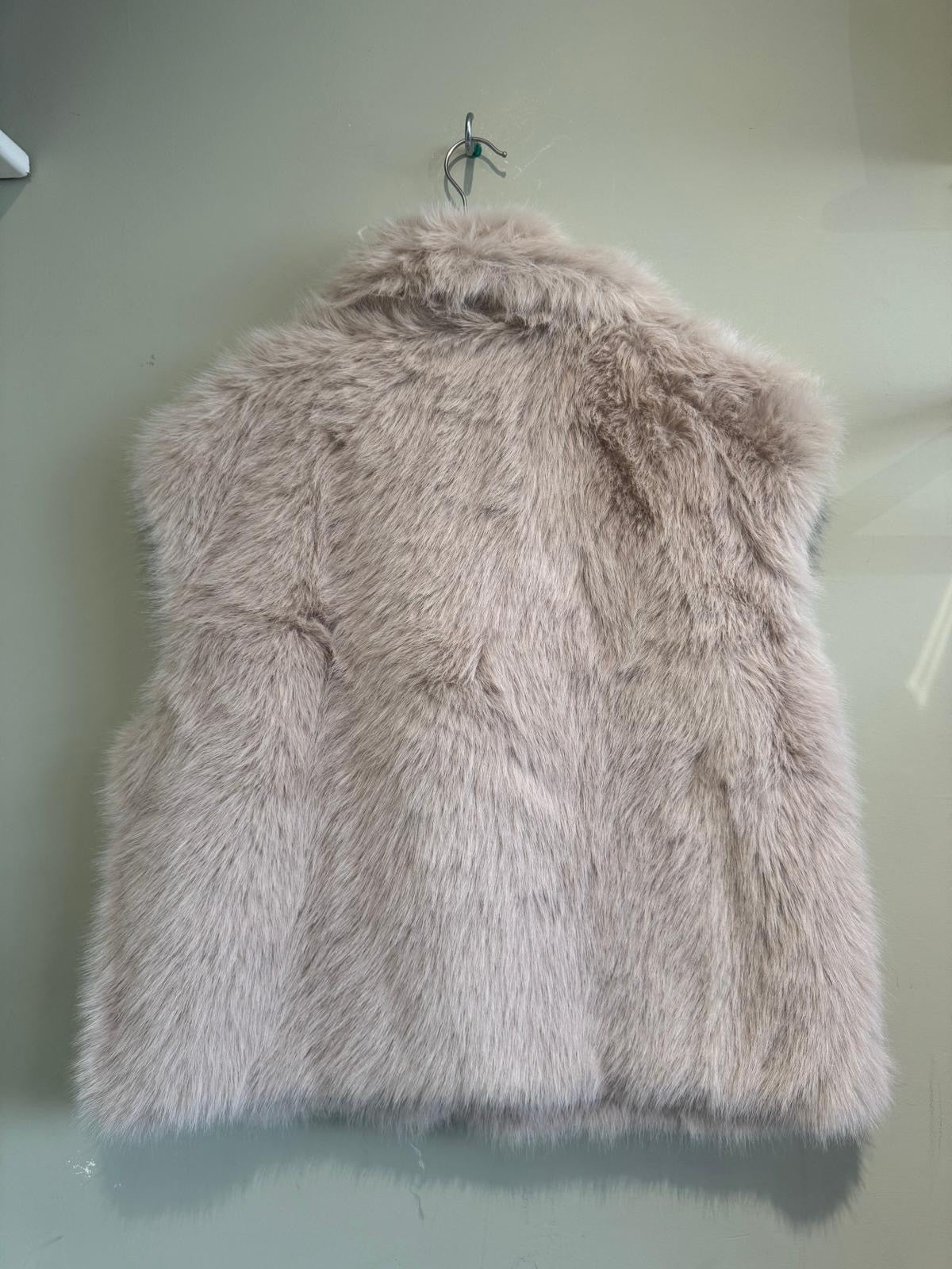Kitty Luxe Faux Fur Short Gilet - Cream, Taupe Or Chocolate Brown