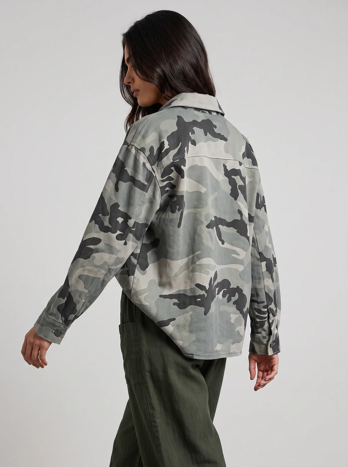 Lucia Lightweight Canvas Camo Jacket