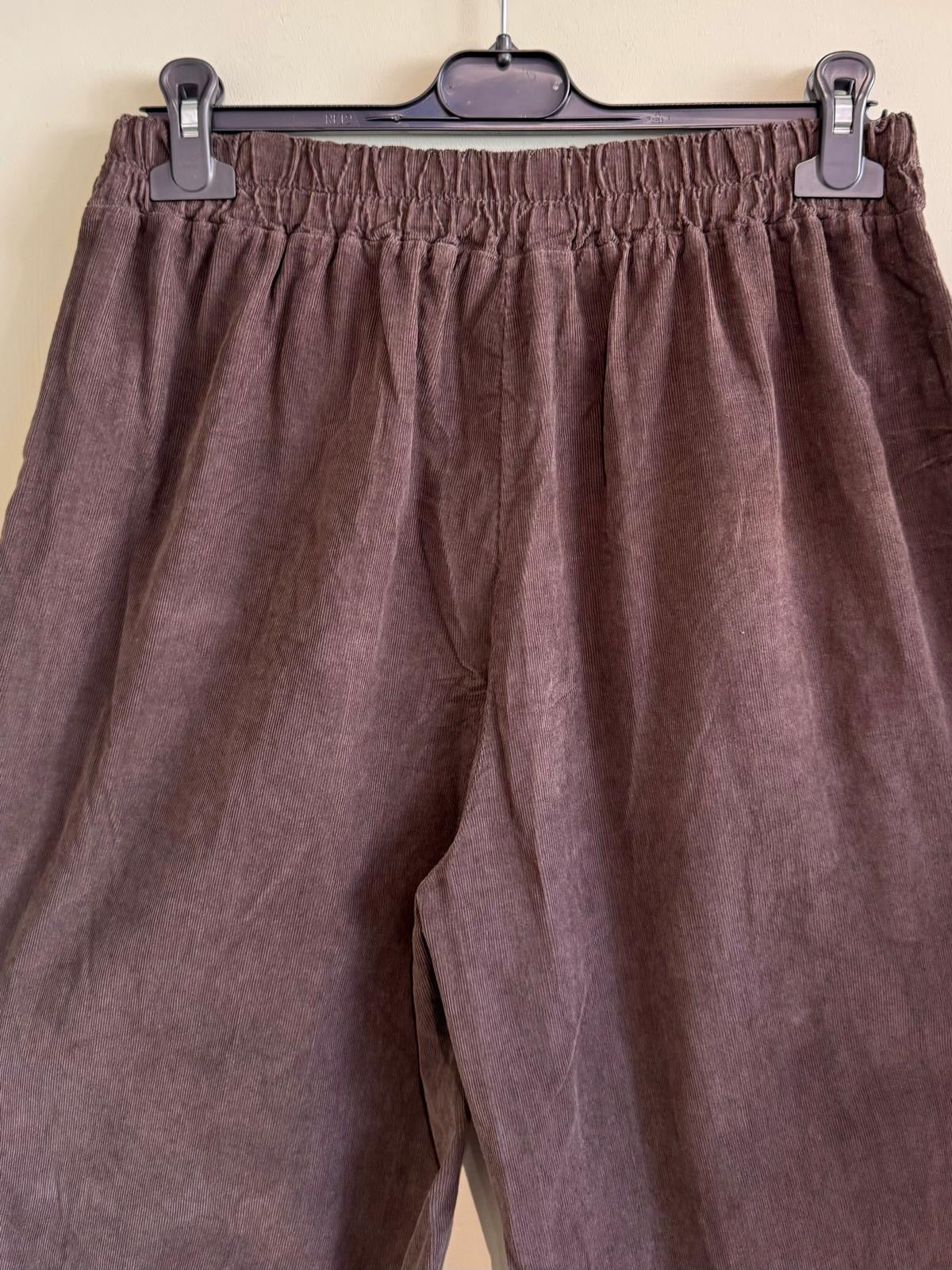 Carina Needlecord Barrel Leg Cocoon Pants