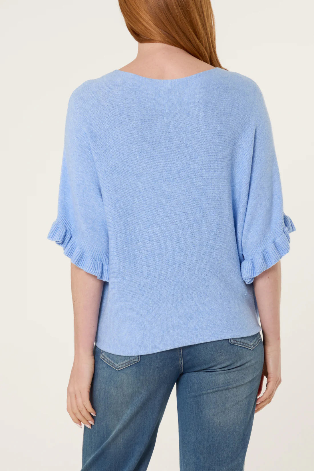 Tina Frill Cuff Batwing Sleeve Jumper