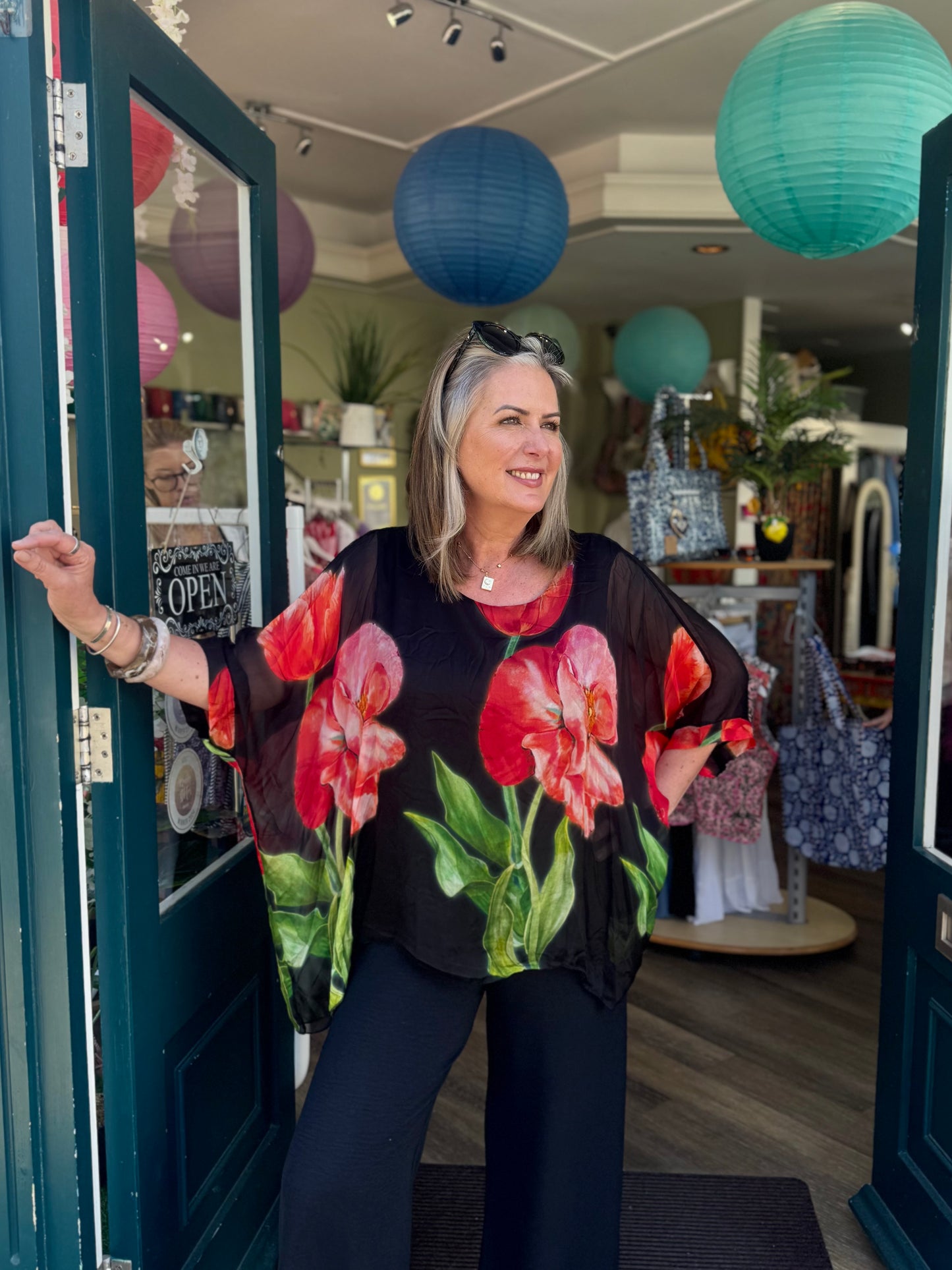 Rosanna Silk Floral Floaty Top