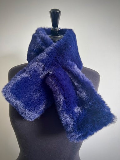 Lizzie Faux Fur Collar Scarf - 13 Colourso
