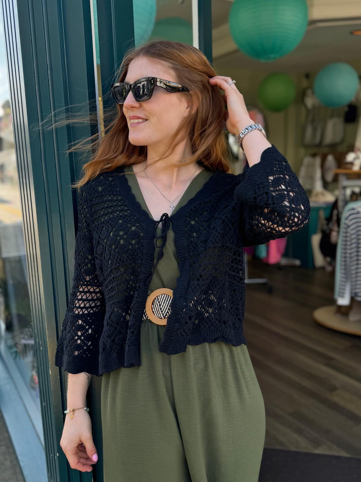 Lily Crochet Cotton Lace Cardigan
