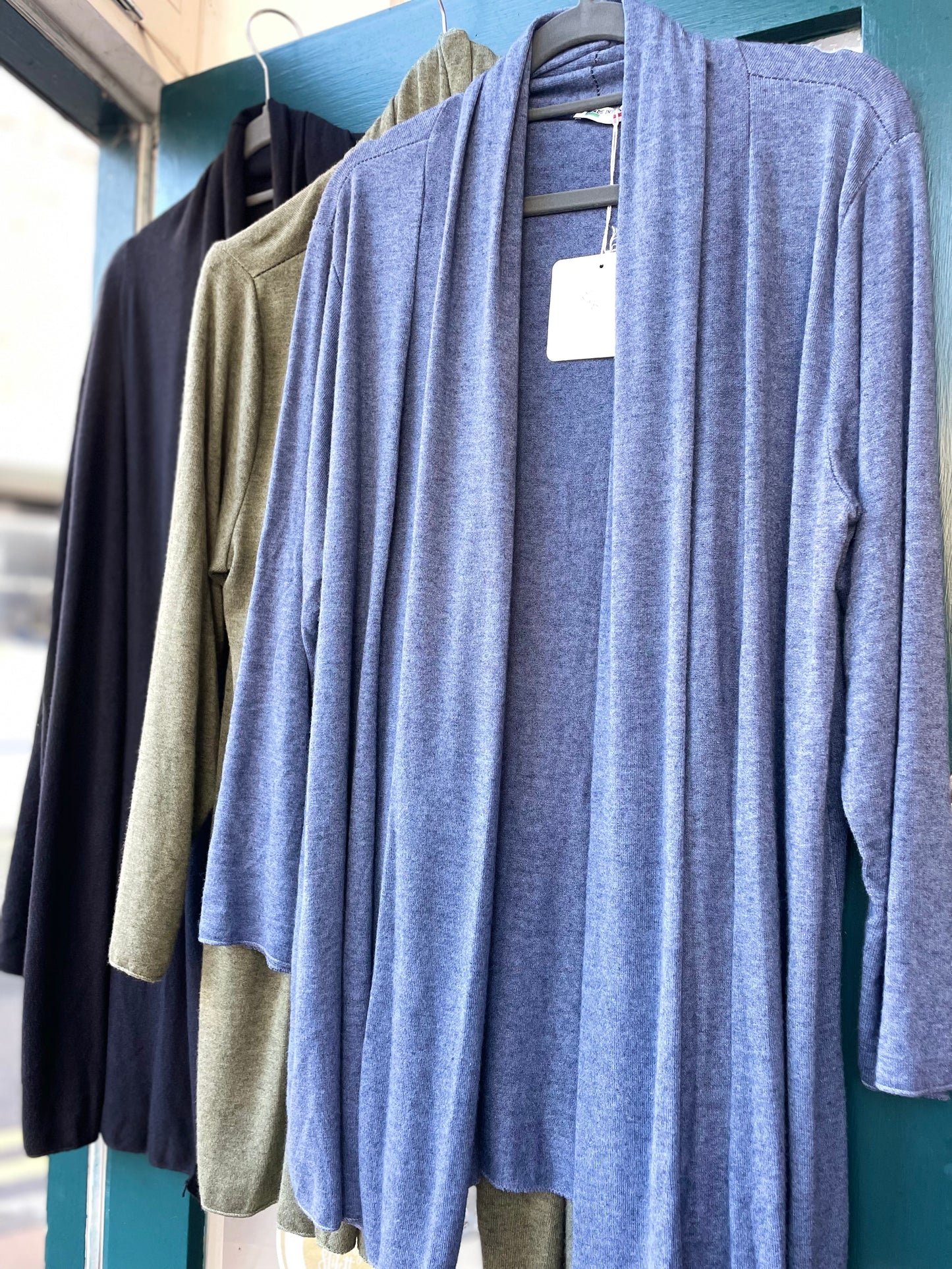 Jackie Brushed Jersey Long Cardigan- 6 Colours