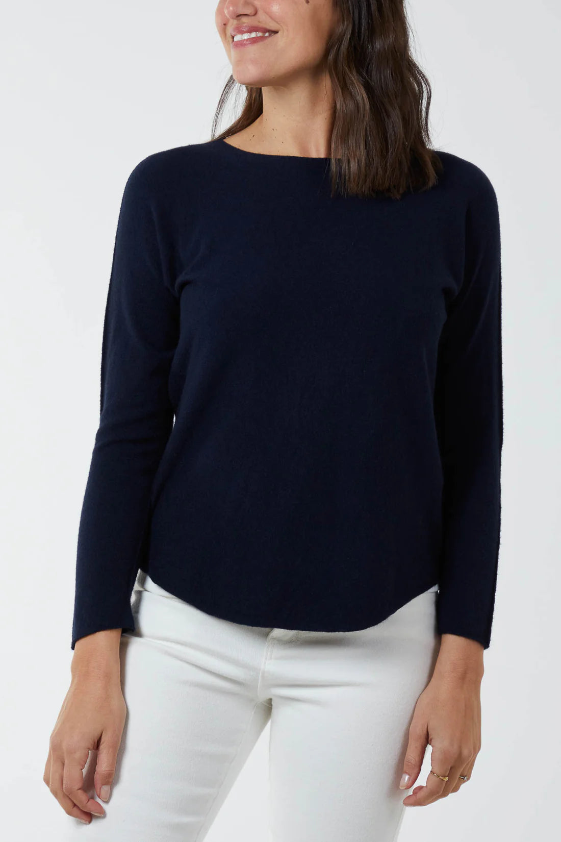Tamarisk Core Collection Round Neck Long Sleeve Lightweight Knit Jumper