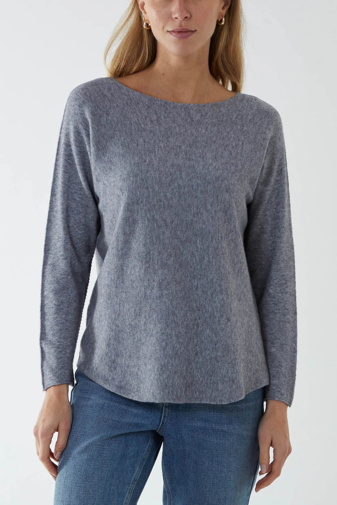 Tamarisk Core Collection Round Neck Long Sleeve Lightweight Knit Jumper
