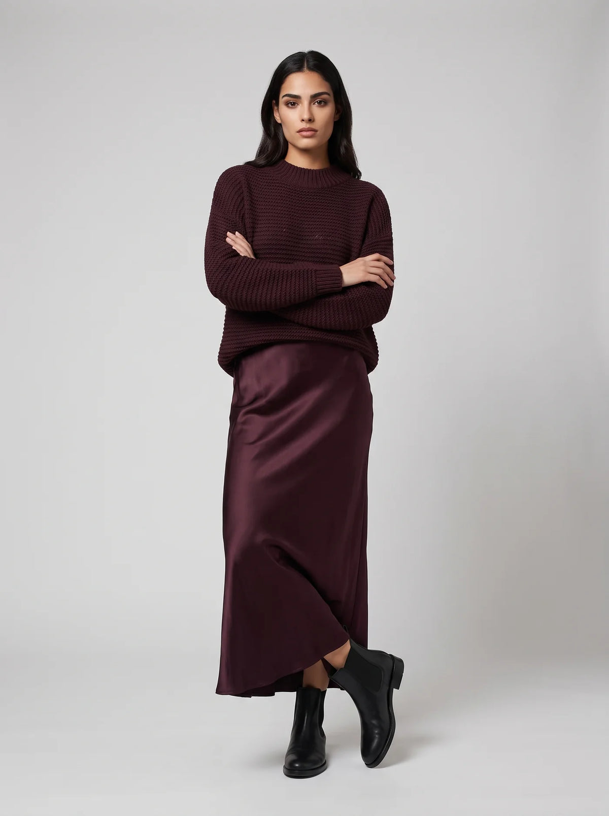Fen Satin Slip Skirt - Assorted Colours