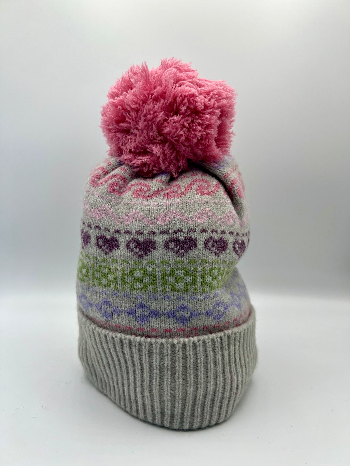 Nordic Alpine Style Pom Pom Hat - 2 Colours