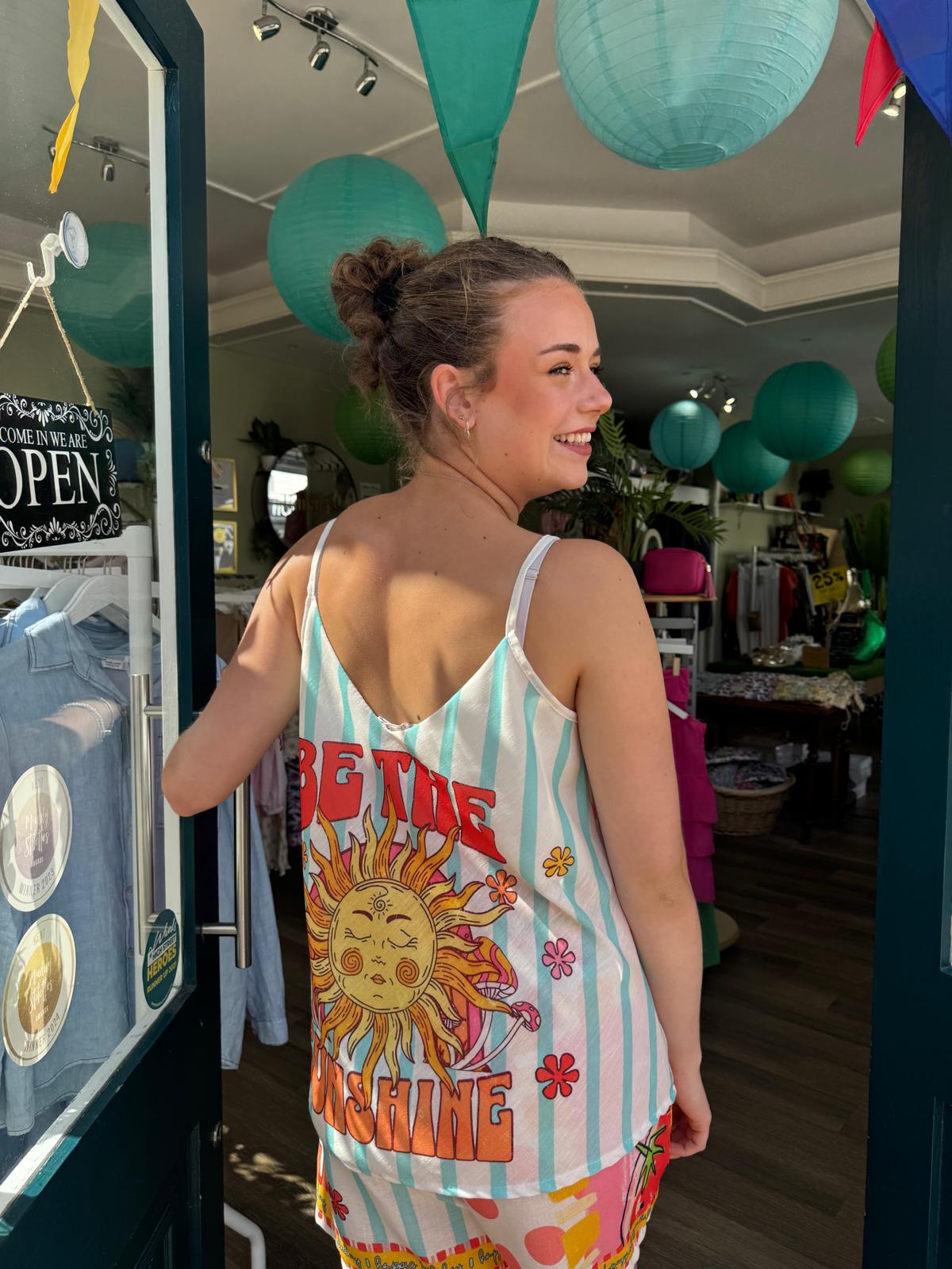 Be The Sunshine/Strawberry Shorts & Top Co-Ord
