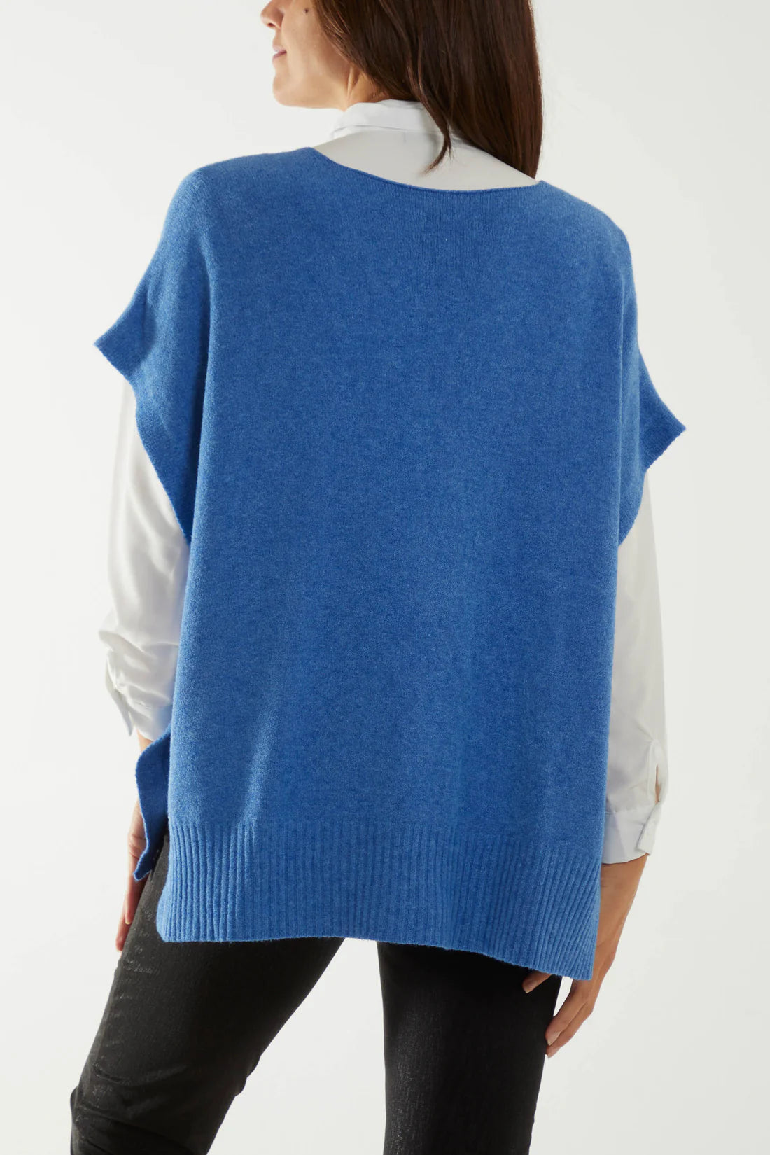Jessica Side Button Tank Top/Poncho - Assorted Colours