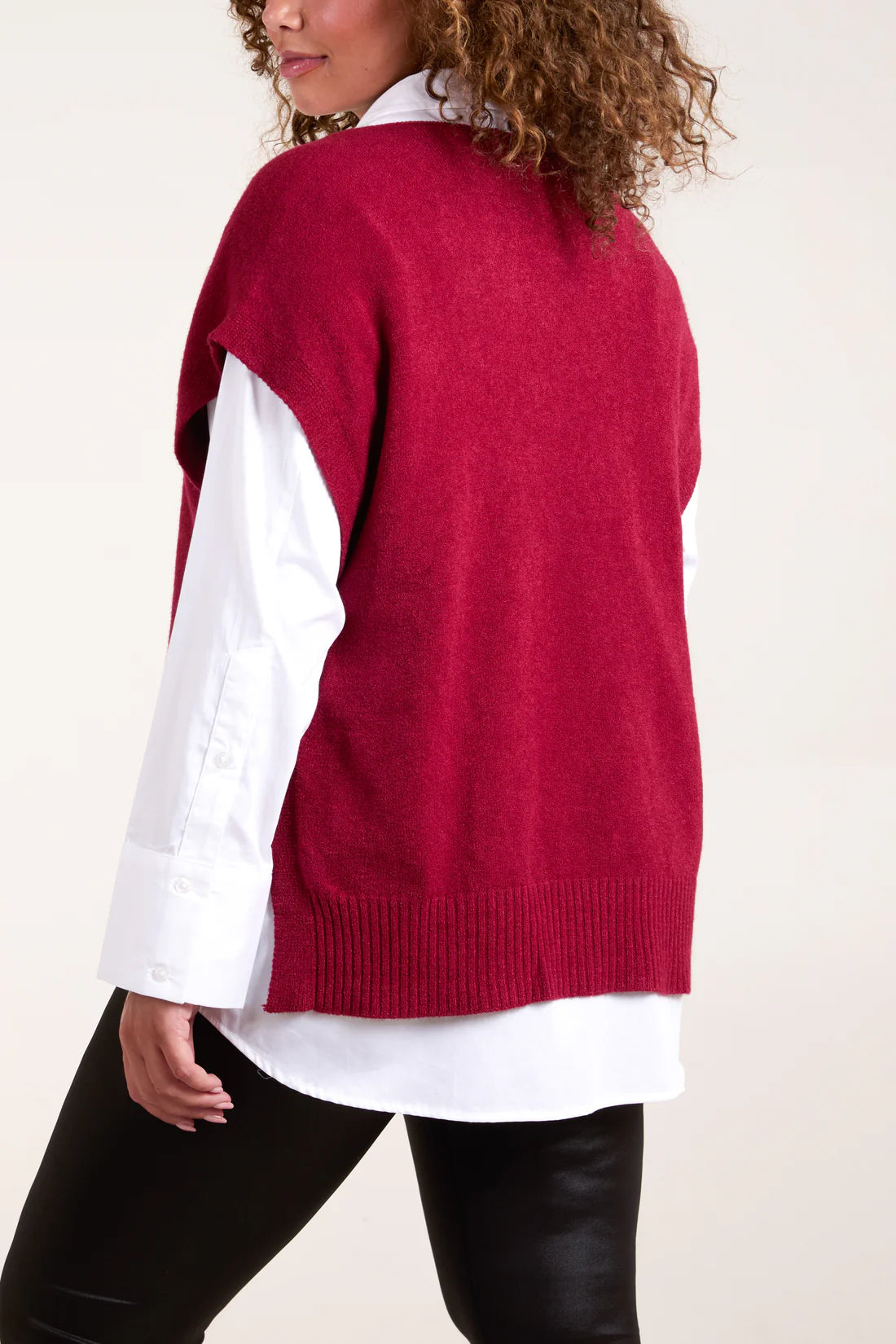 Jessica Side Button Tank Top/Poncho - Assorted Colours
