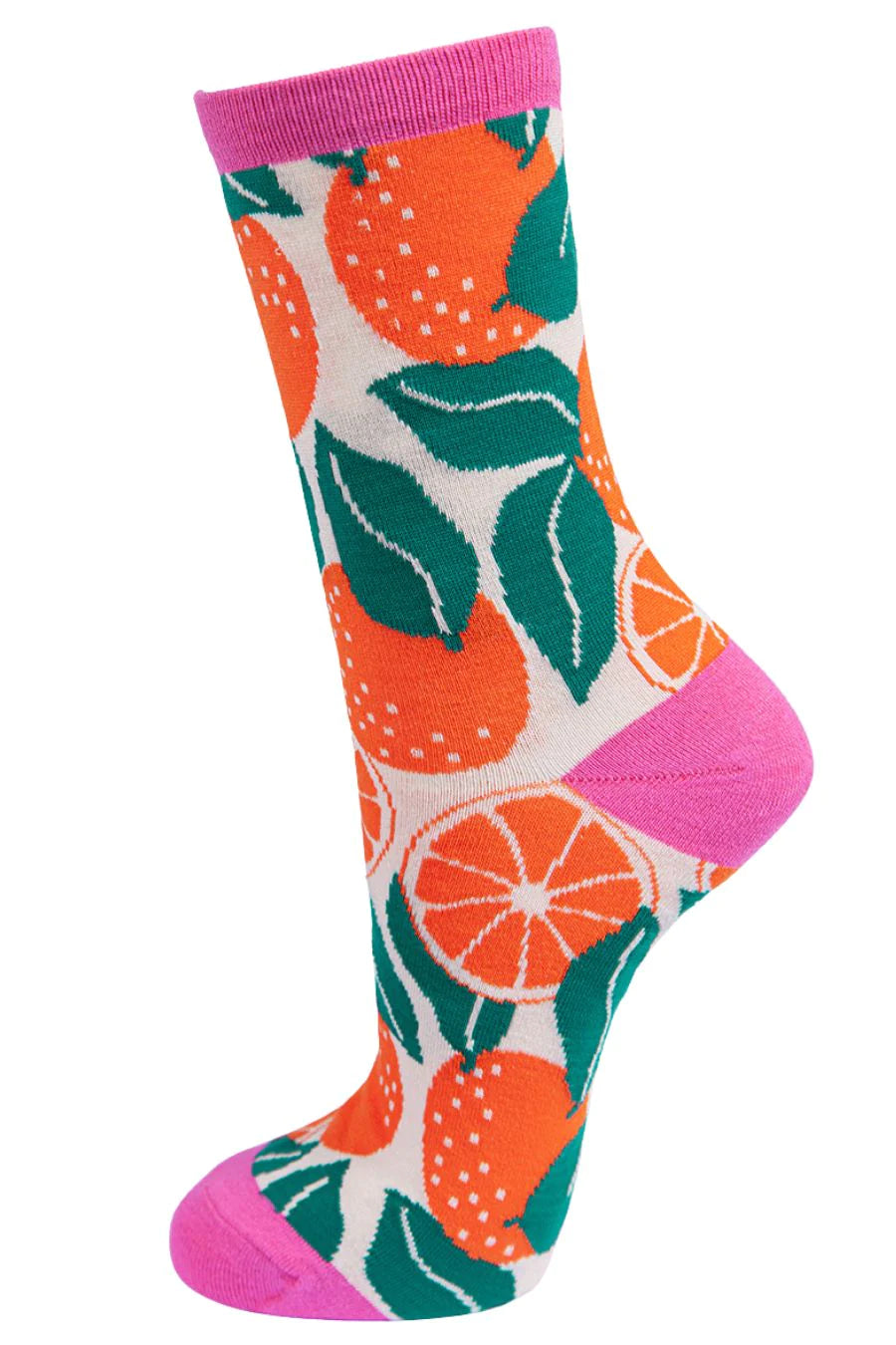 Zingy Orange Bamboo Socks